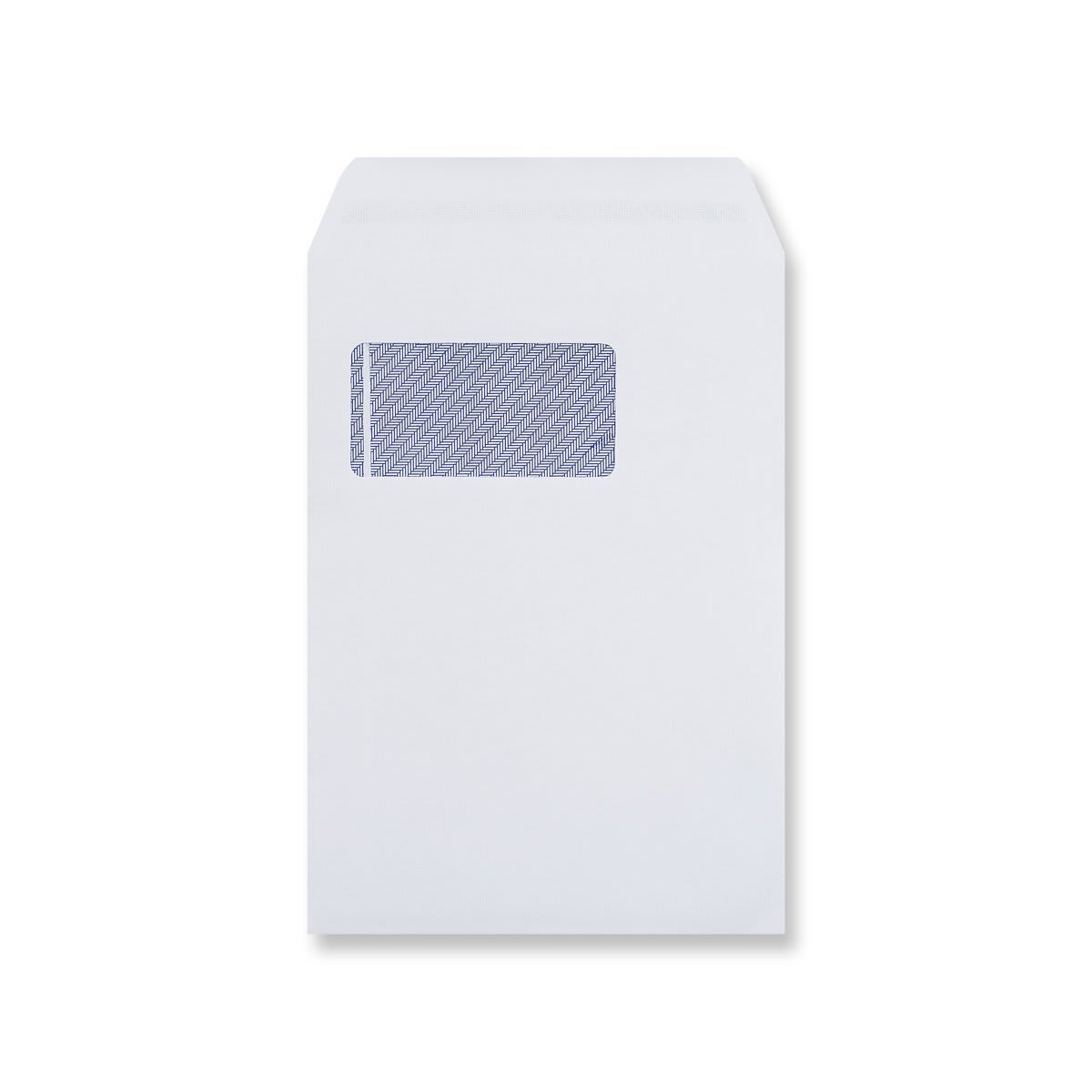 229x162mm C5 Bijeli džep 90gsm Samozapečaćene neprozirne vertikalne omotnice prozora