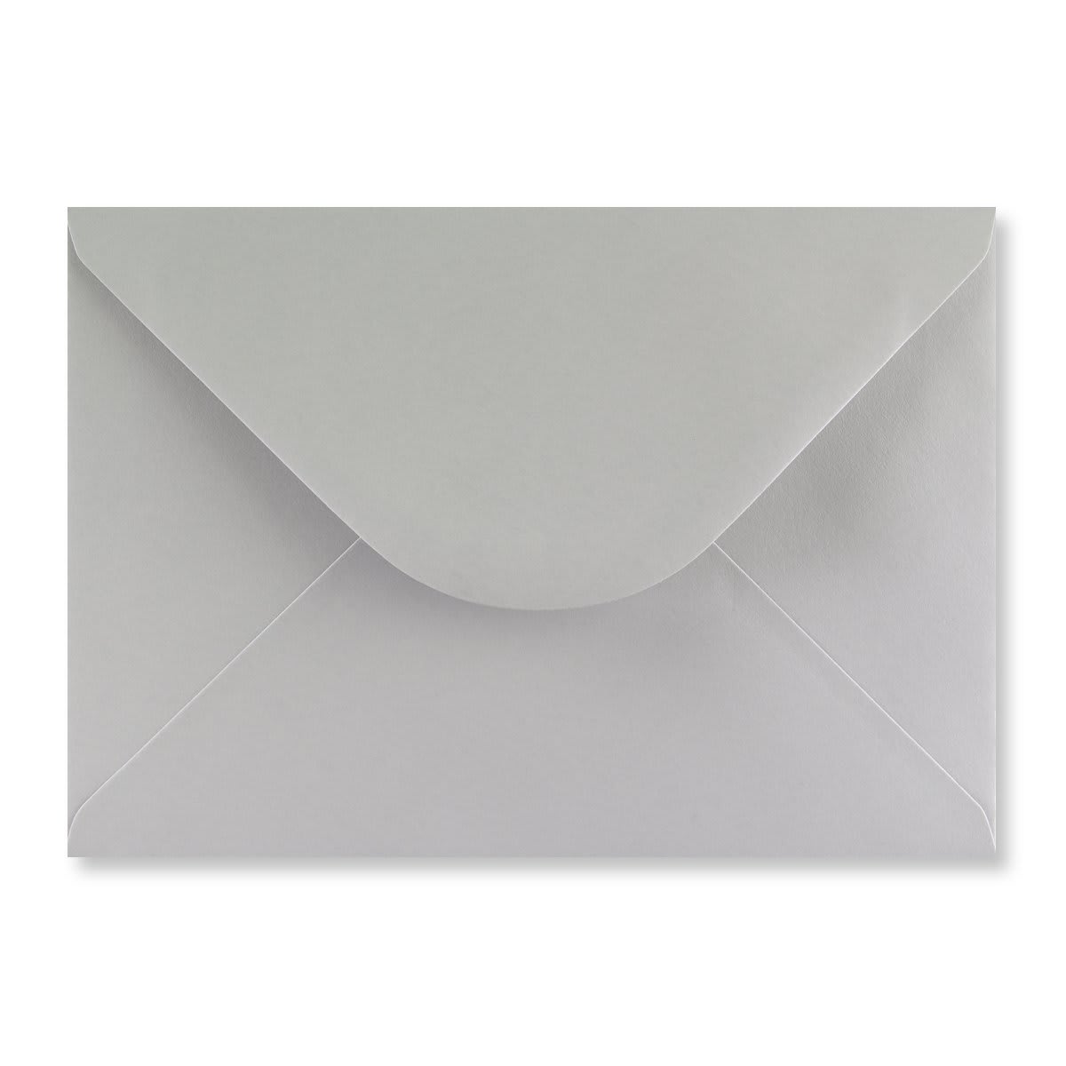 162x229mm C5 Light Grey Wallet V Flap Gummed Plain 120gsm Envelopes