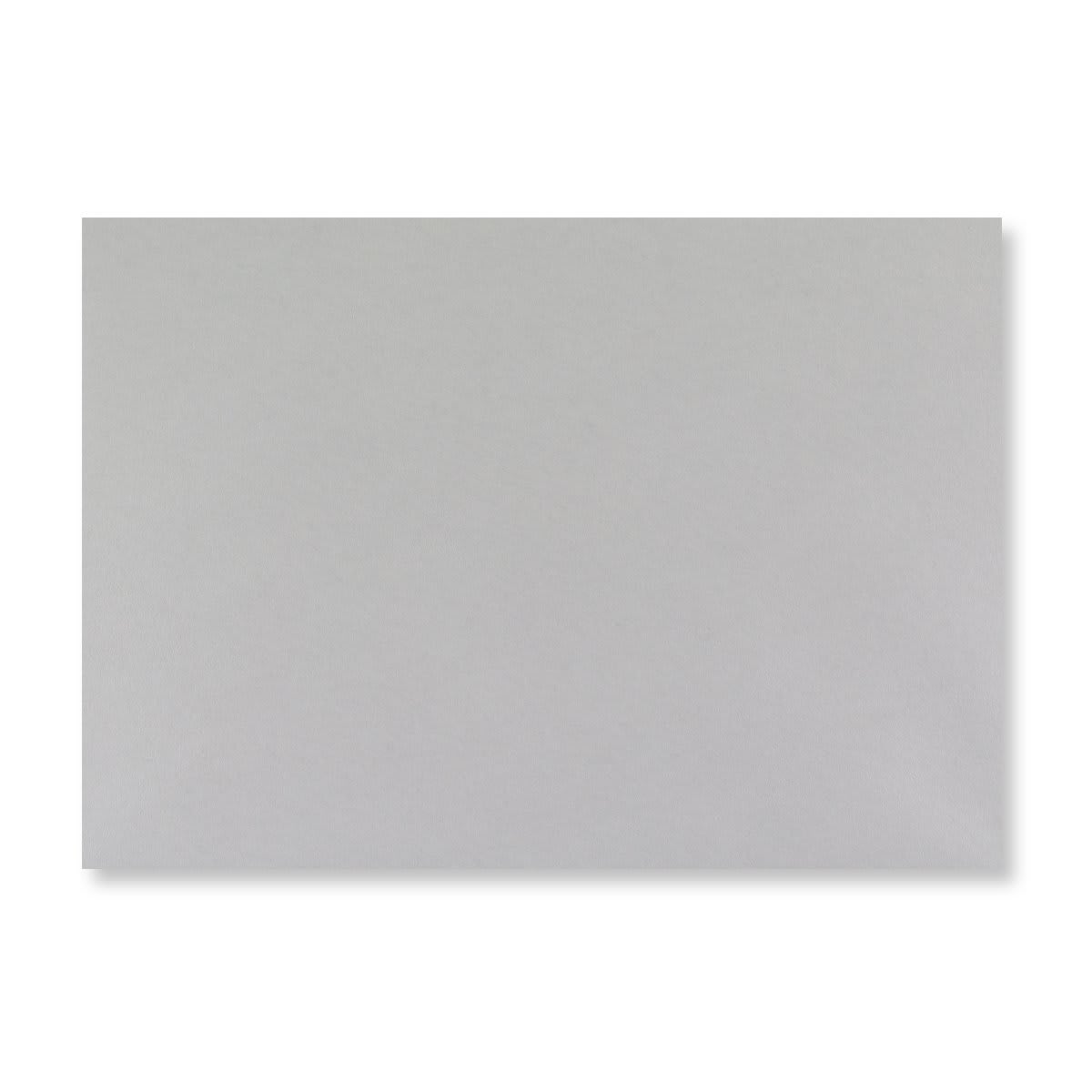 114x162mm C6 Light Grey Wallet V Flap Gummed Plain 120gsm Envelopes