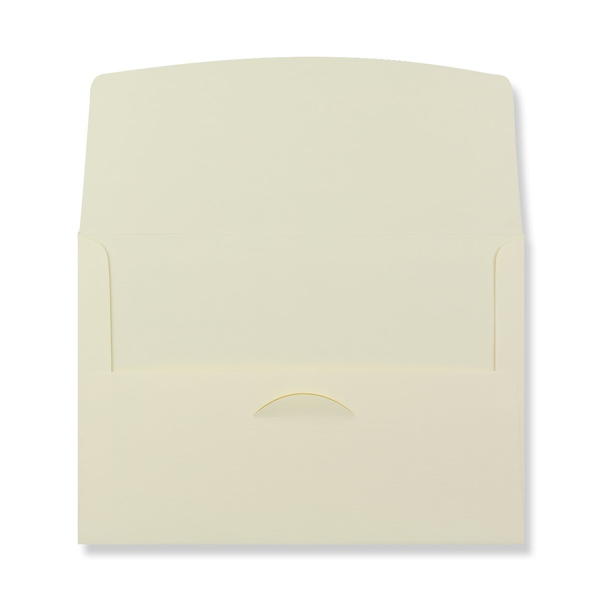 160x230mm Pale Yellow Linen Wallet 170gsm Tuck Flap Envelopes