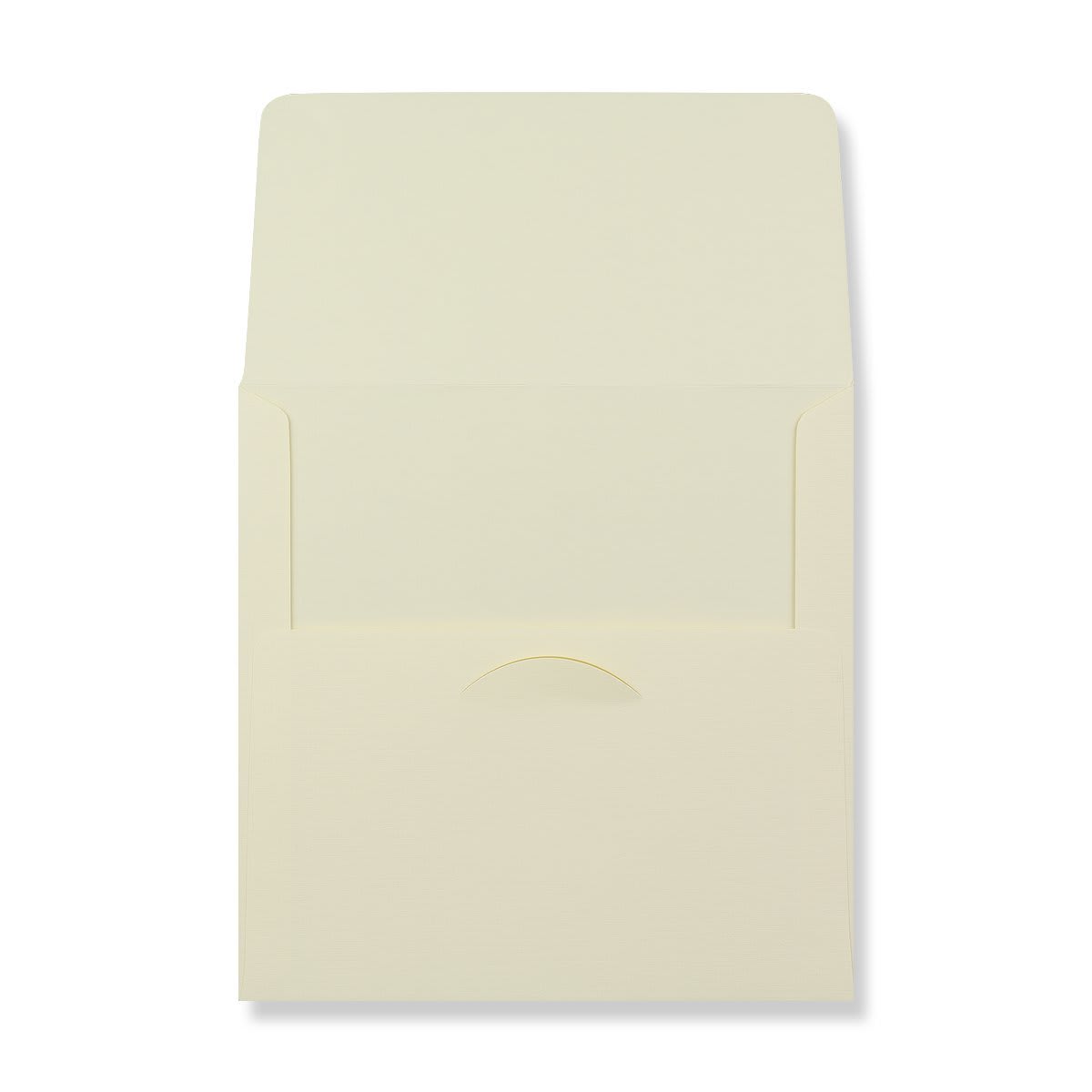 175x175mm Pale Yellow Linen Square 170gsm Tuck Flap Envelopes