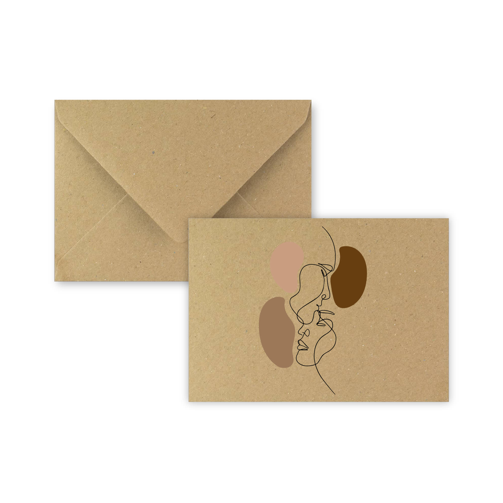 Kraft Wedding Envelope "Love" 114x162 mm (C6)