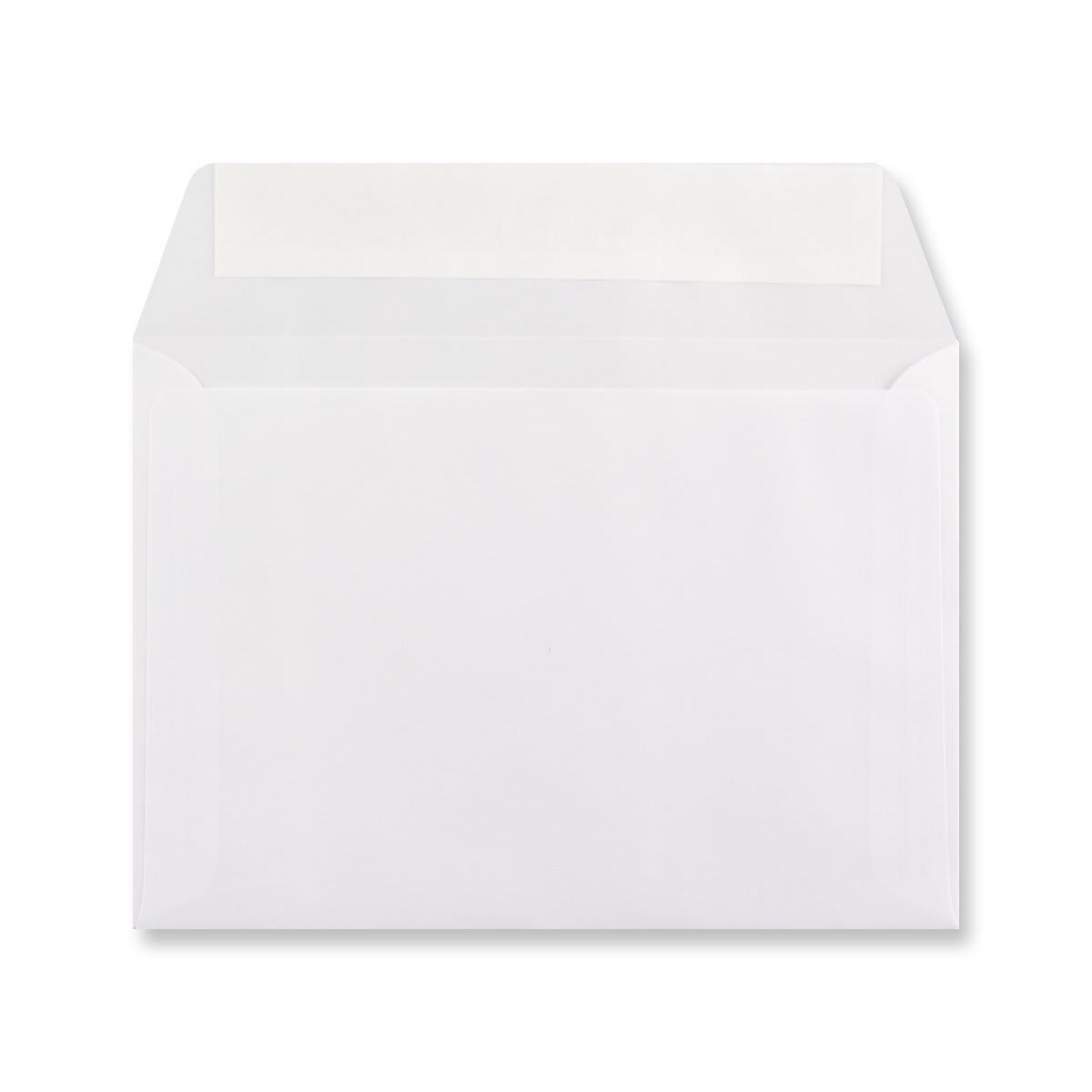 135x192mm White Translucent Wallet Peel & Seal Plain 92gsm Envelopes
