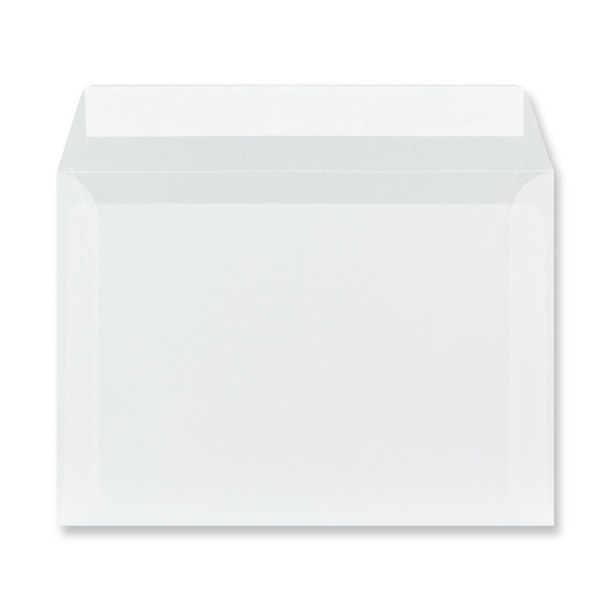 C5 Clear Translucent Peel & Seal Envelopes 92gsm