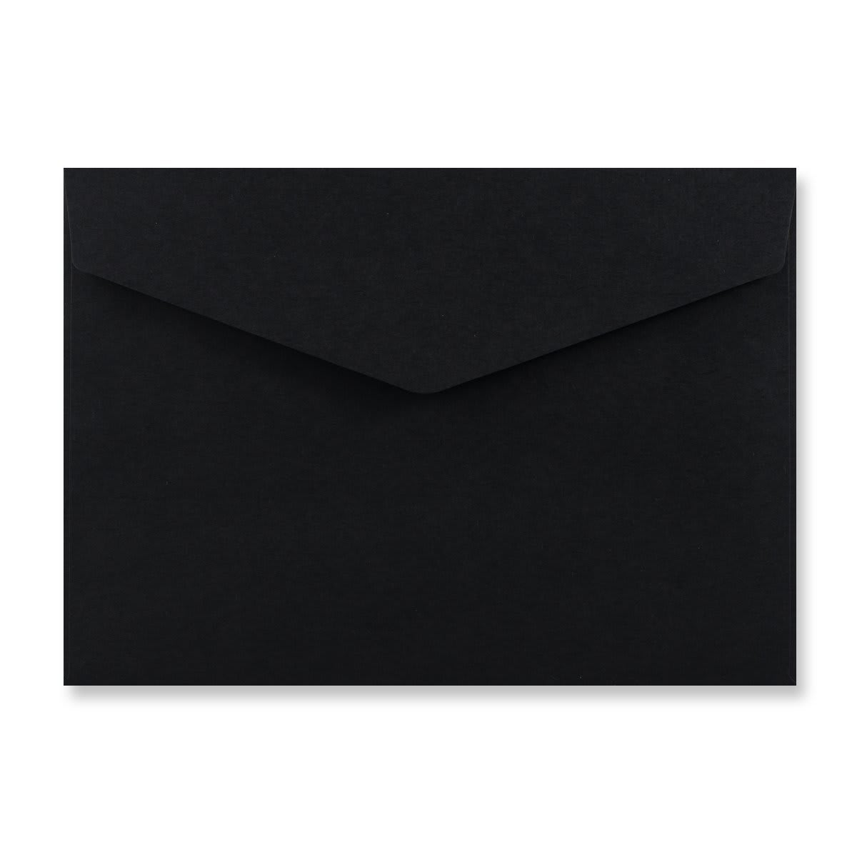 162x229mm C5 Black Wallet V Flap P & S 120gsm Envelopes