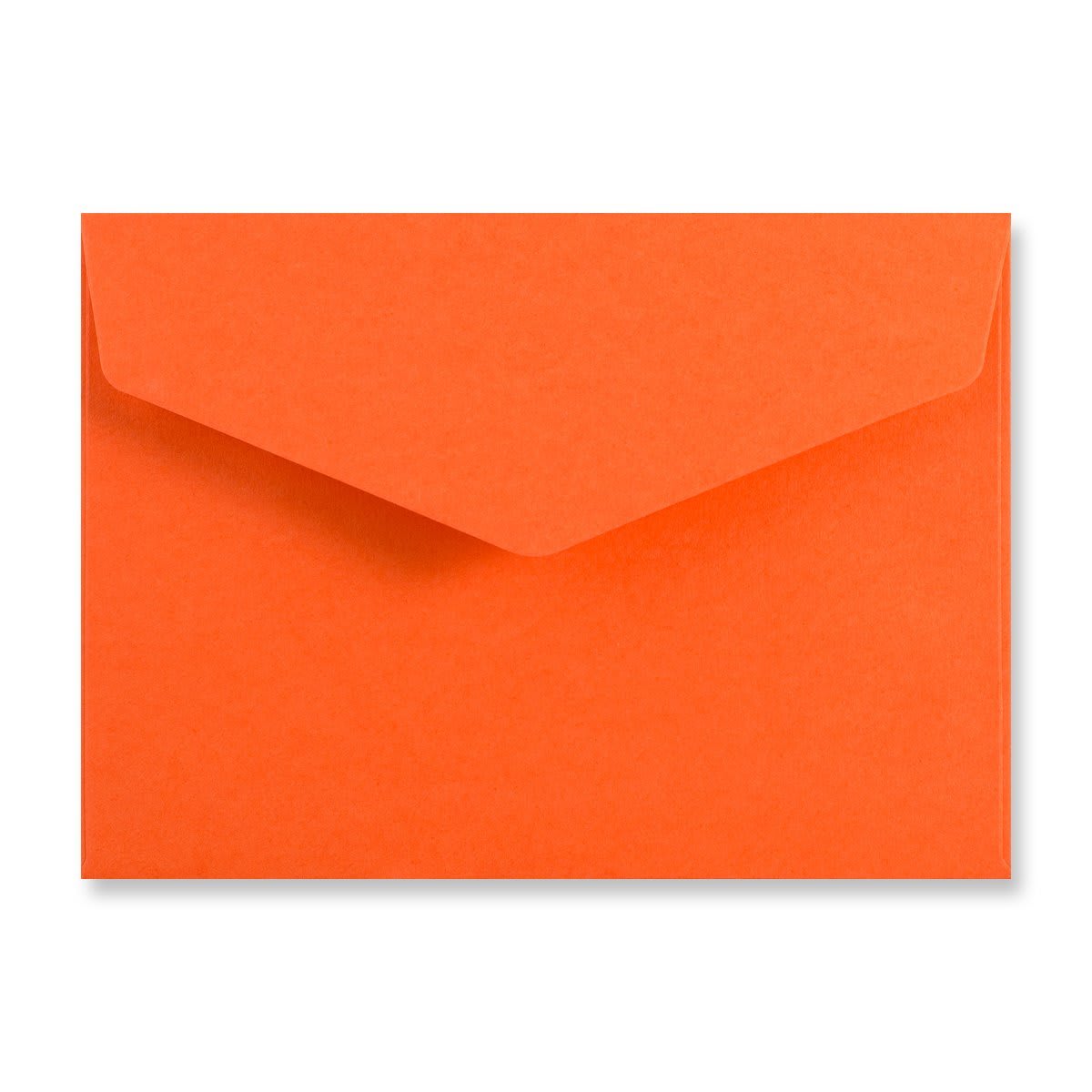 114x162mm C6 Orange Wallet V Flap P & S 110gsm Envelopes