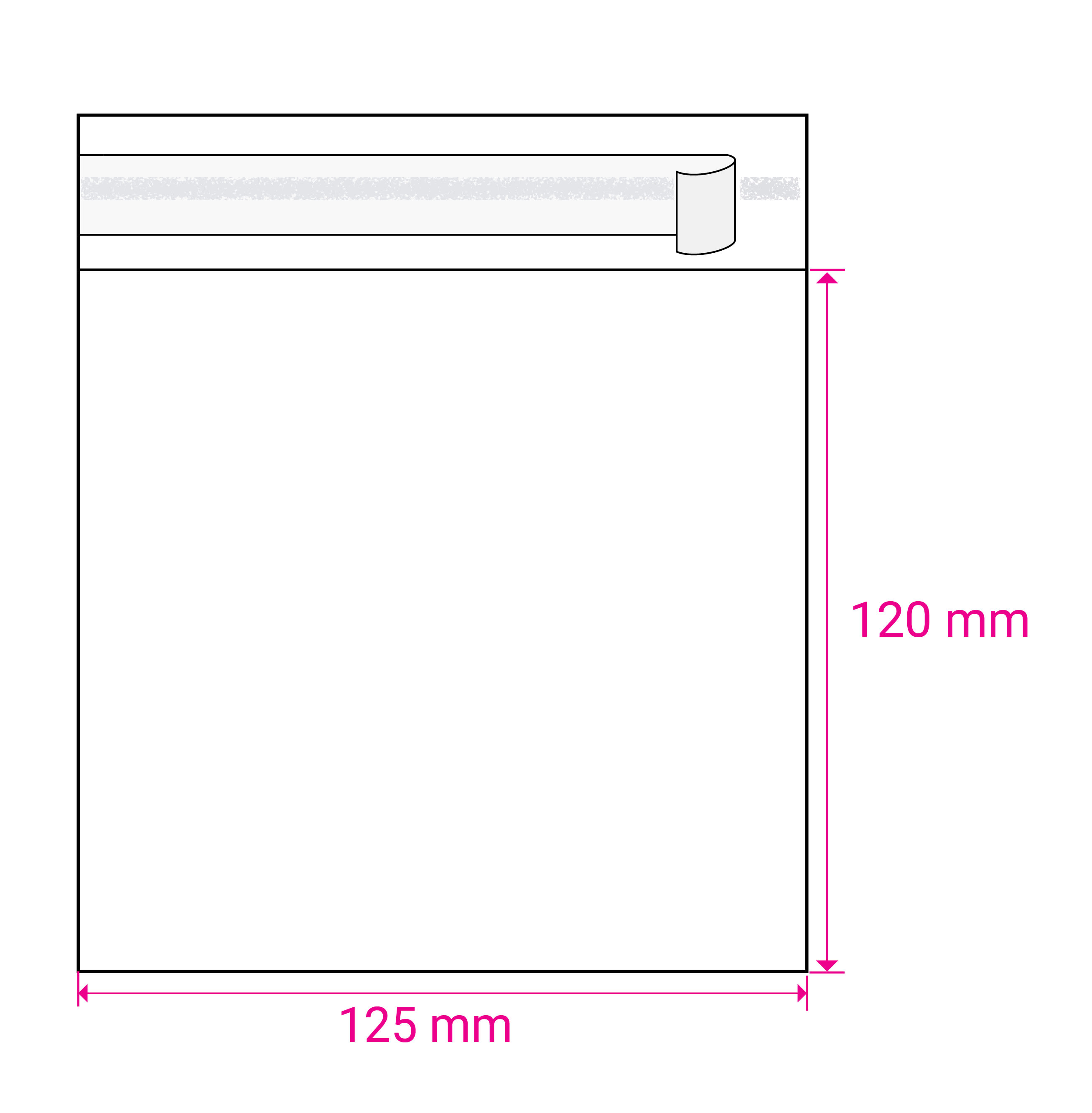 120mm Long X 125mm Wide Cello Bag Peel & Seal
