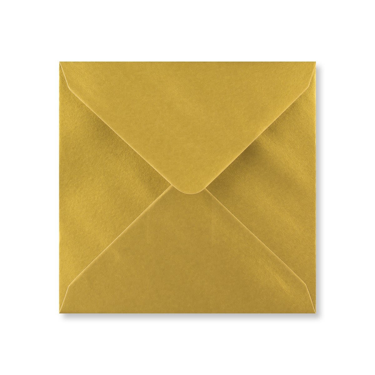 130x130mm Square Metallic Gold Gummed Plain 100gsm Wove Envelopes