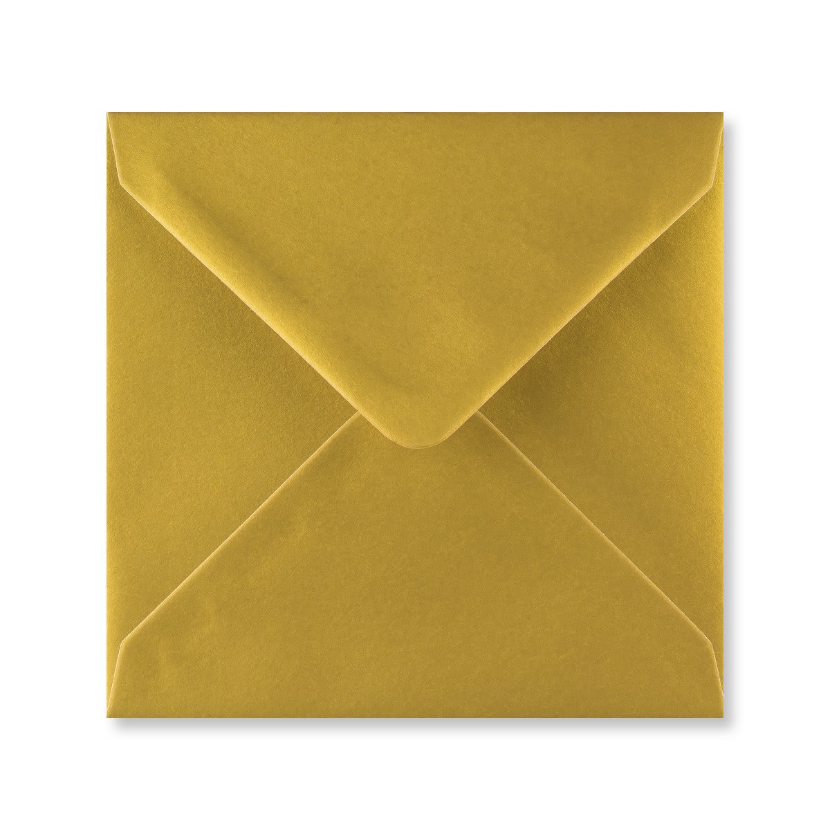 140x140mm Square Metallic Gold Gummed Plain 100gsm Wove Envelopes