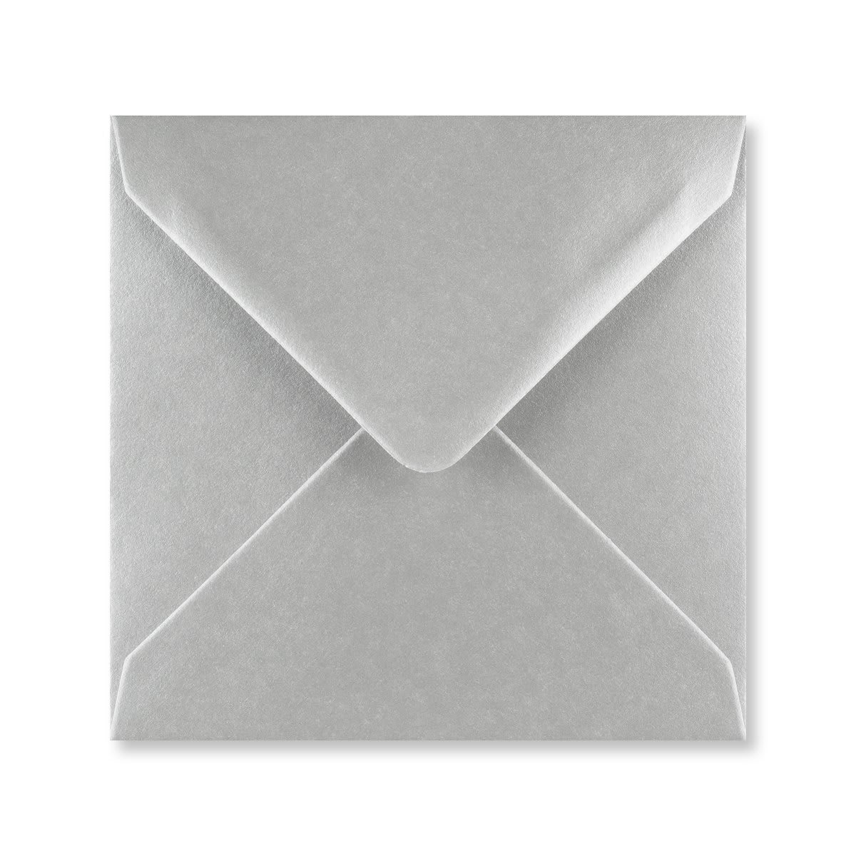 140x140mm Metallic Silver Square Gummed 100gsm Wove Envelopes
