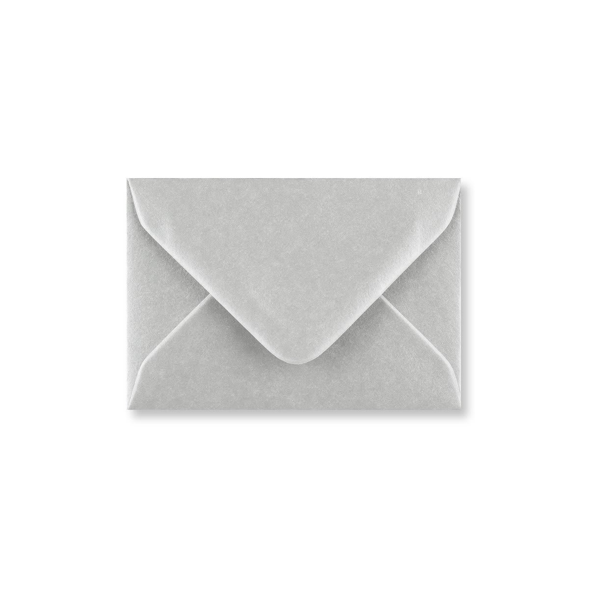 70x100 Metallic Silver Wallet Gummed Plain 100gsm Wove Envelopes