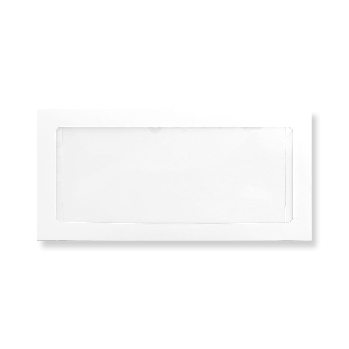 110x220mm White Wallet Full View Window Peel & Seal 160gsm Envelopes
