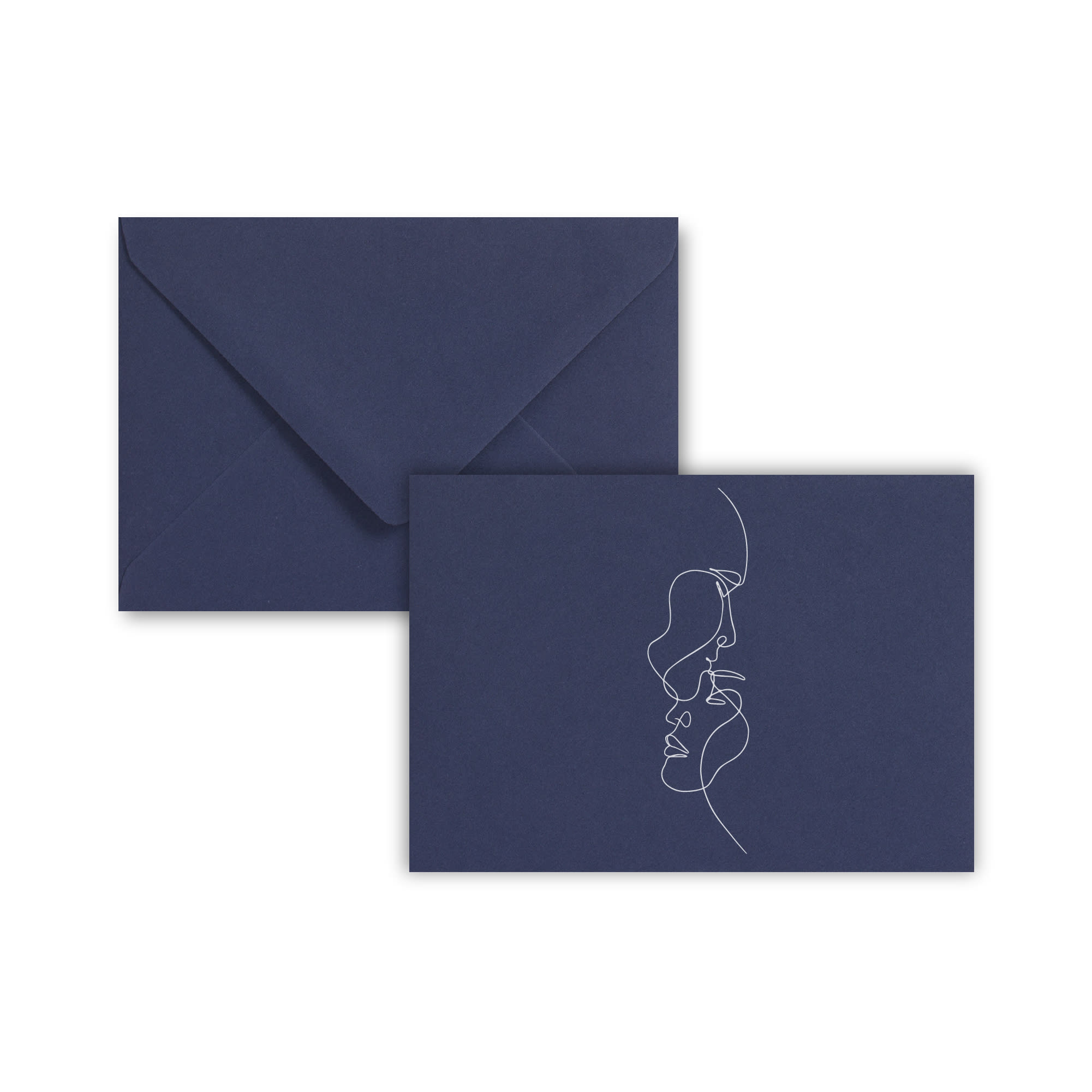 Dark Blue Wedding Envelope 