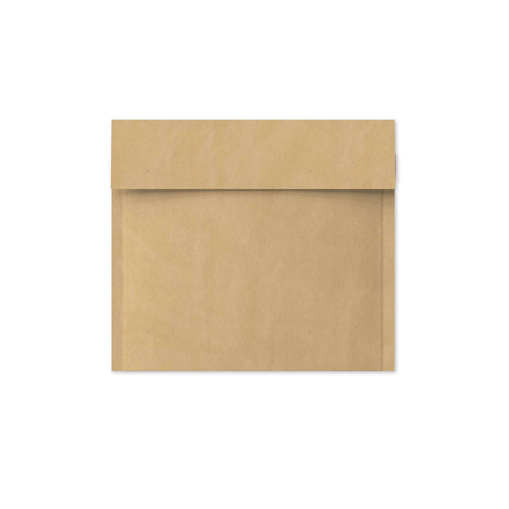 165mm Square Manilla Kraft Honey Padded Bag Peel & Seal