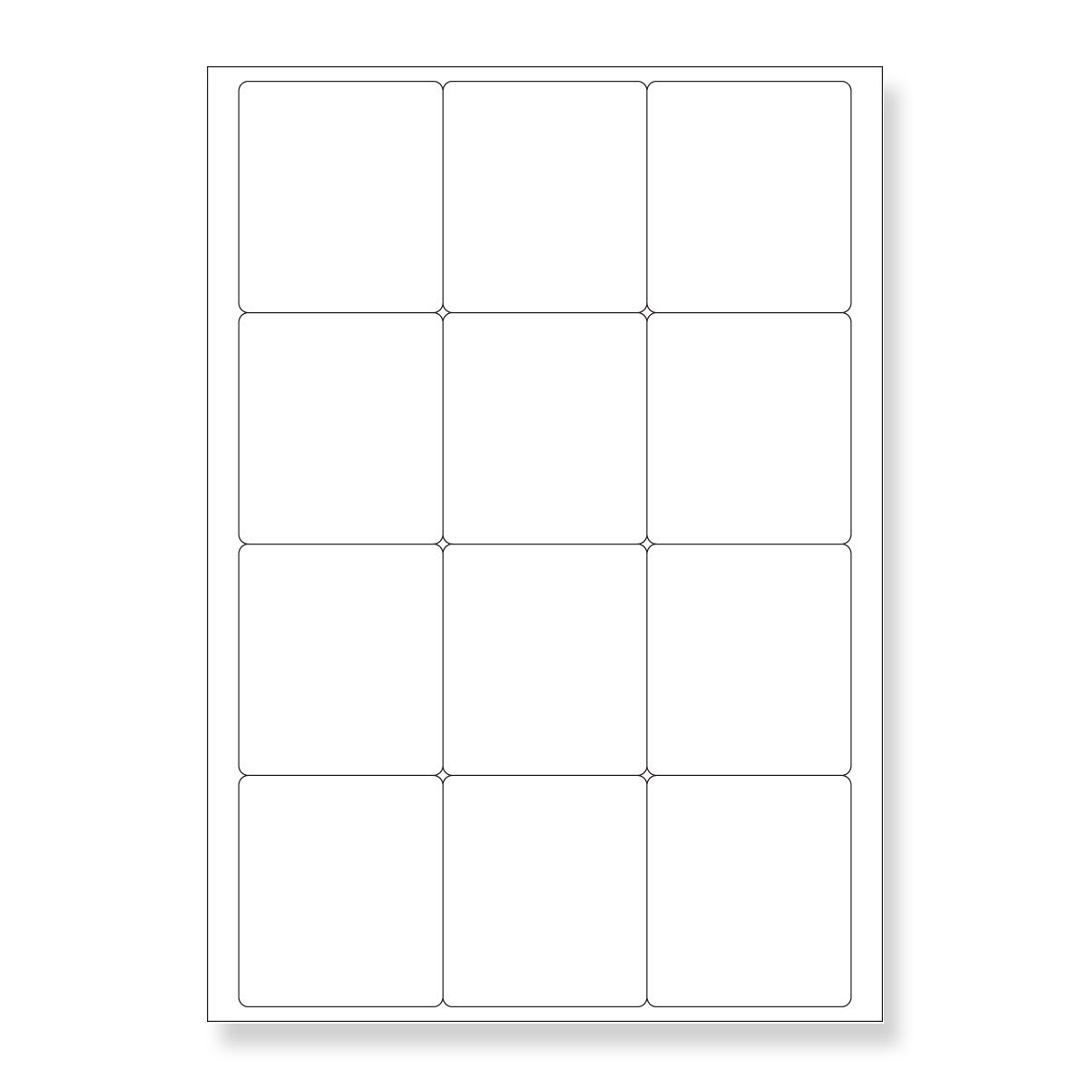 White, Laserjet/inkjet Multi Purpose, 63.5x72mm - 12up