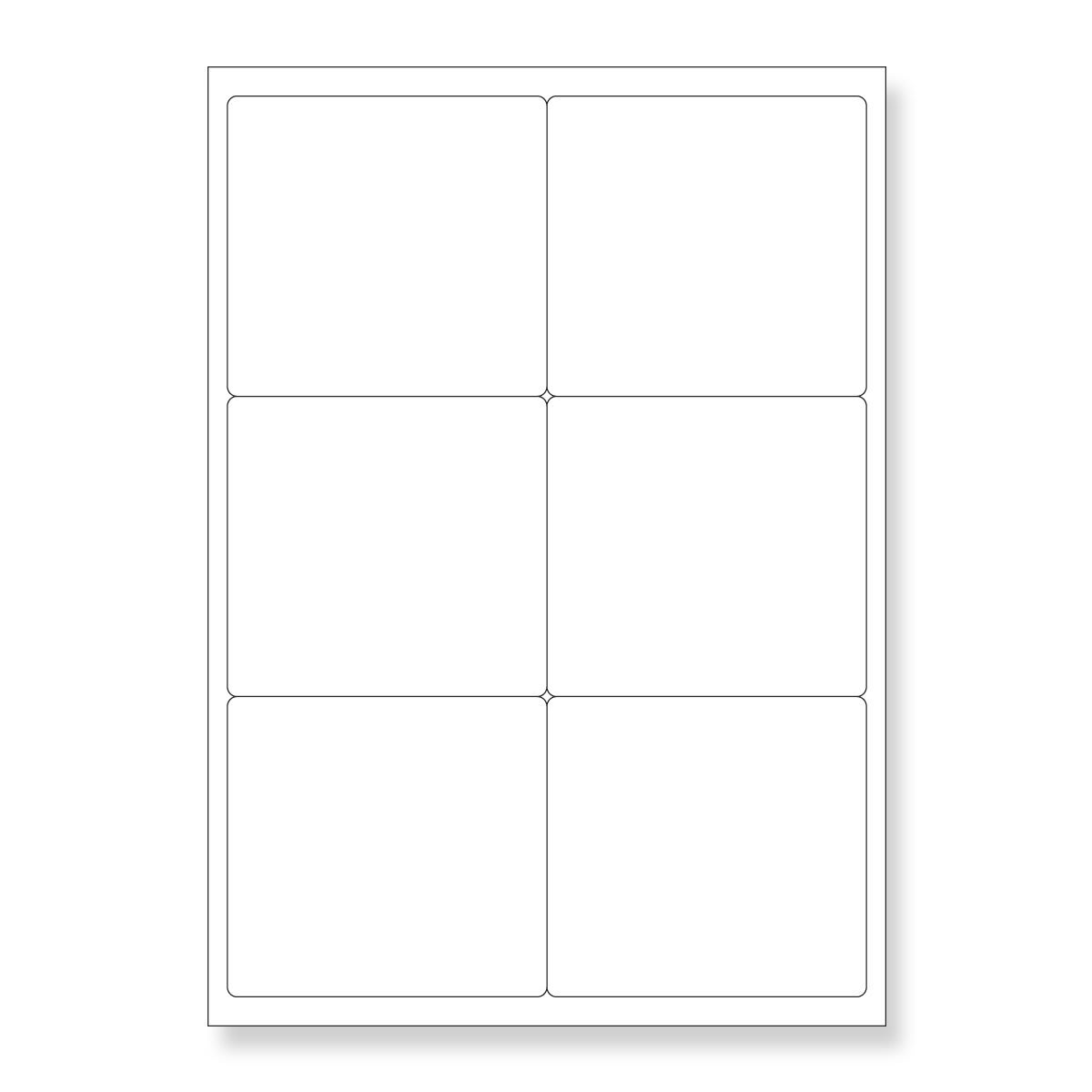 White, Laserjet/inkjet Multi Purpose, 99.1x93.1mm - 6up