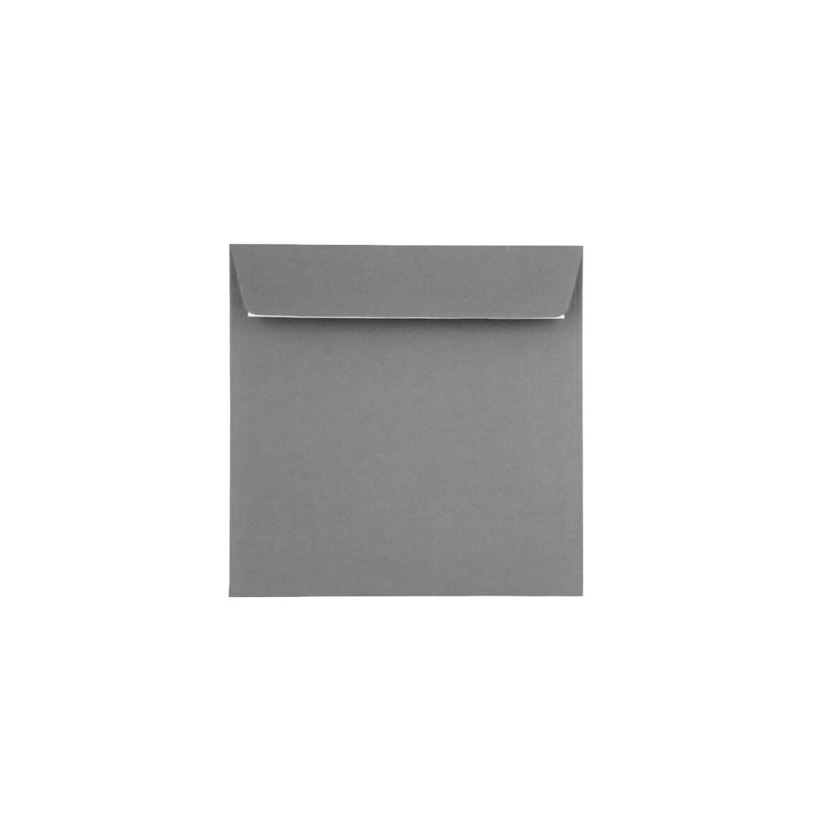 Dark Grey 155mm Square Peel and Seal Envelopes 120gsm