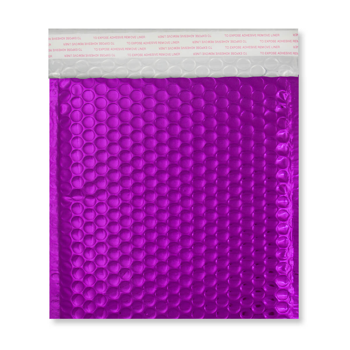 165x165 Purple Metallic Gloss Foil Bubble Bag Peel & Seal