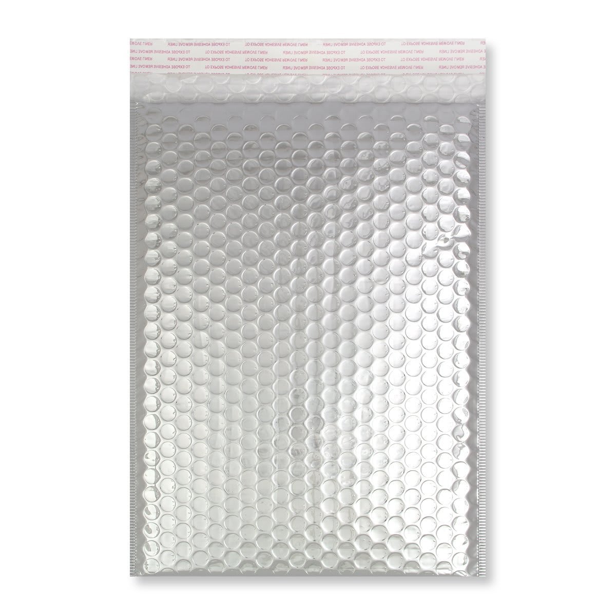 C4 Gloss Foil Silver Metallic Padded Bubble Bags (324 x 230mm)