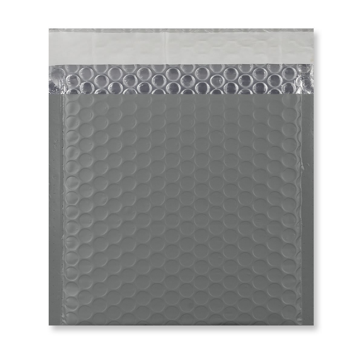 165x165 Dark Grey Metallic Matt Foil Bubble Bag Peel & Seal