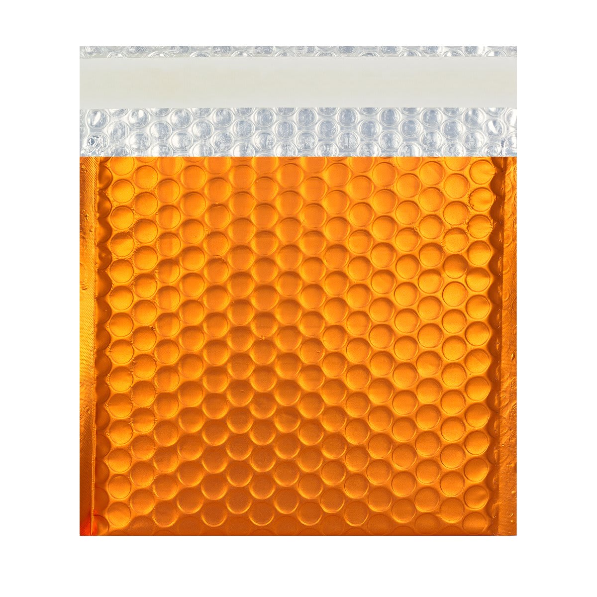 17.72 x 12.6  Orange Paper bubble mailers Peel & Seal