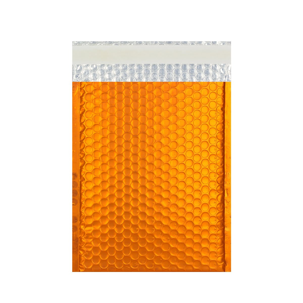 250x180 Orange Metallic Matt Foil Bubble Foil Bag Peel & Seal