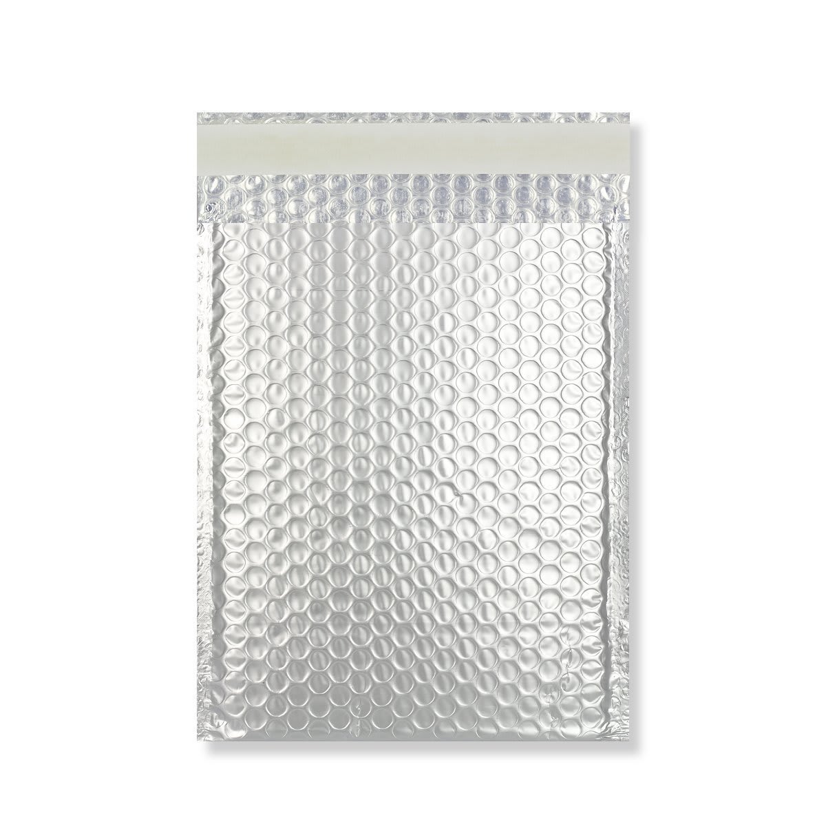 450x320 Silver Metallic Matt Foil Bubble Bag Peel & Seal
