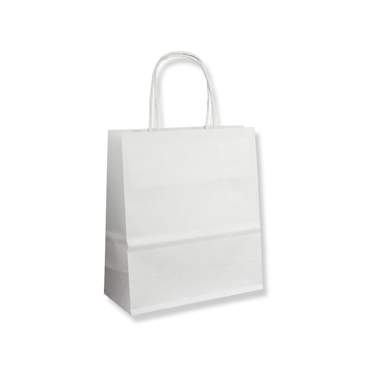 Kraft Strong Twisted Handle Ribbed Brown or White Paper Carrier Gift Bags