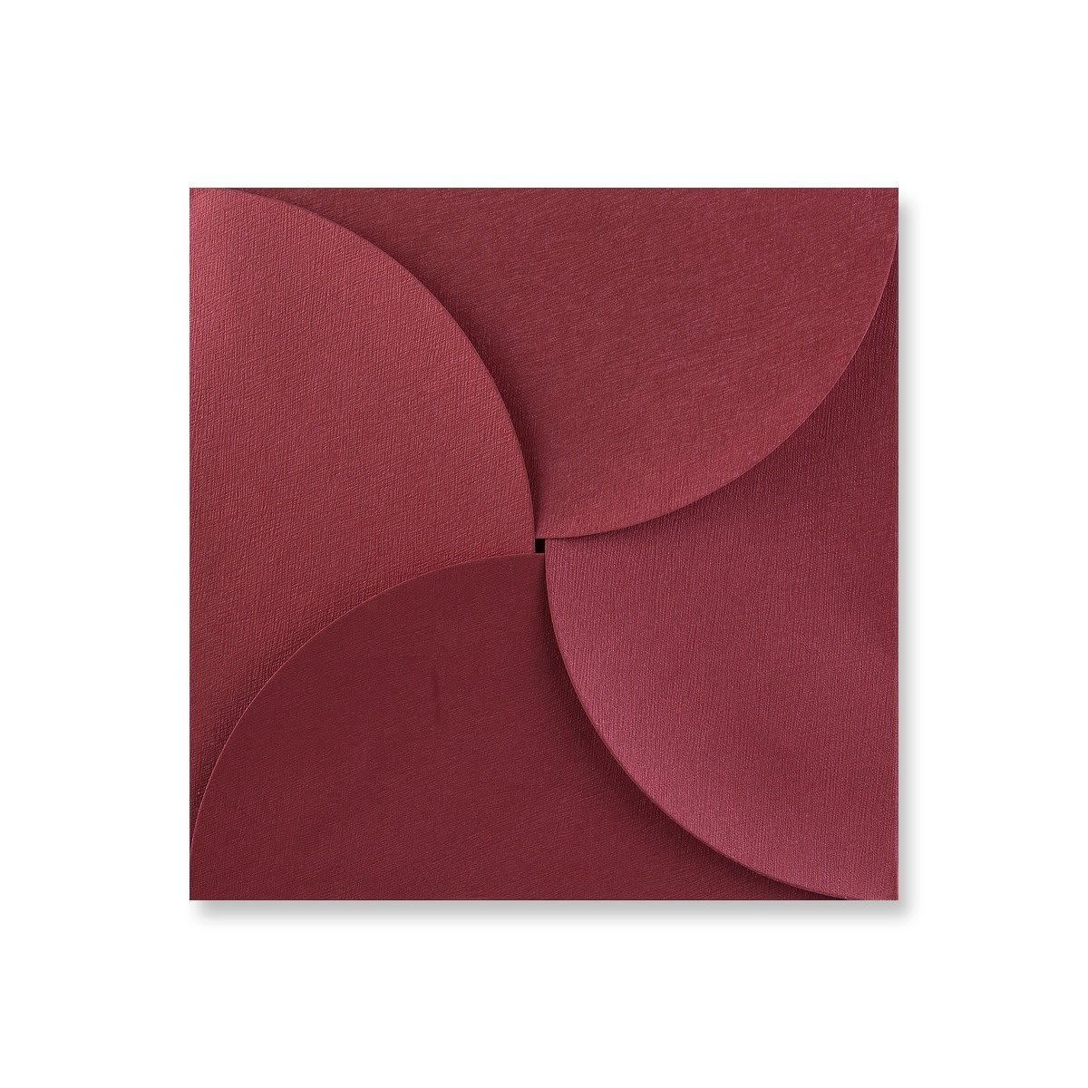 145x145mm Claret Textured Seta 120gsm Pouchette Buste