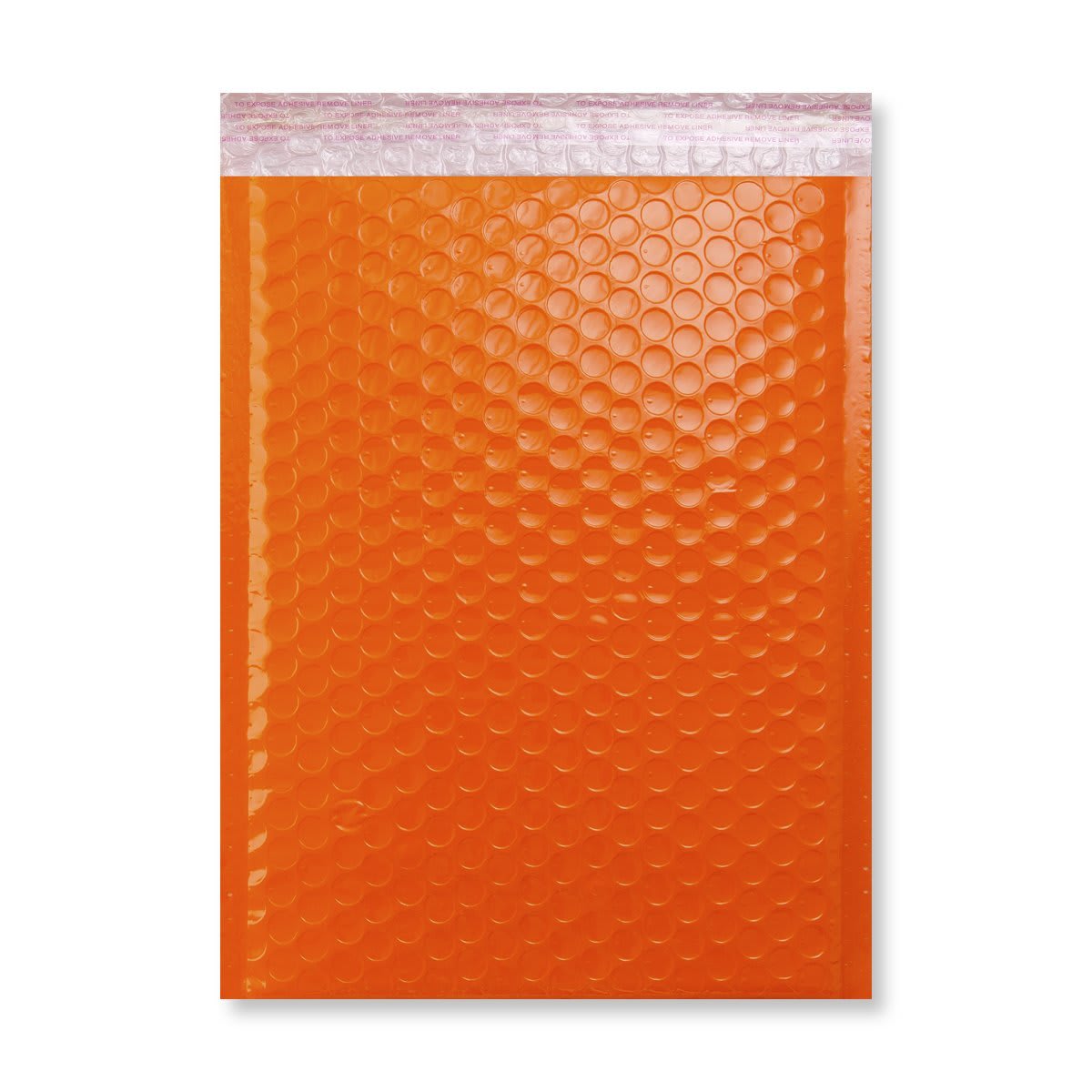 Orange Poly Gloss Bubble Bags — Poly Gloss Bubble Bags