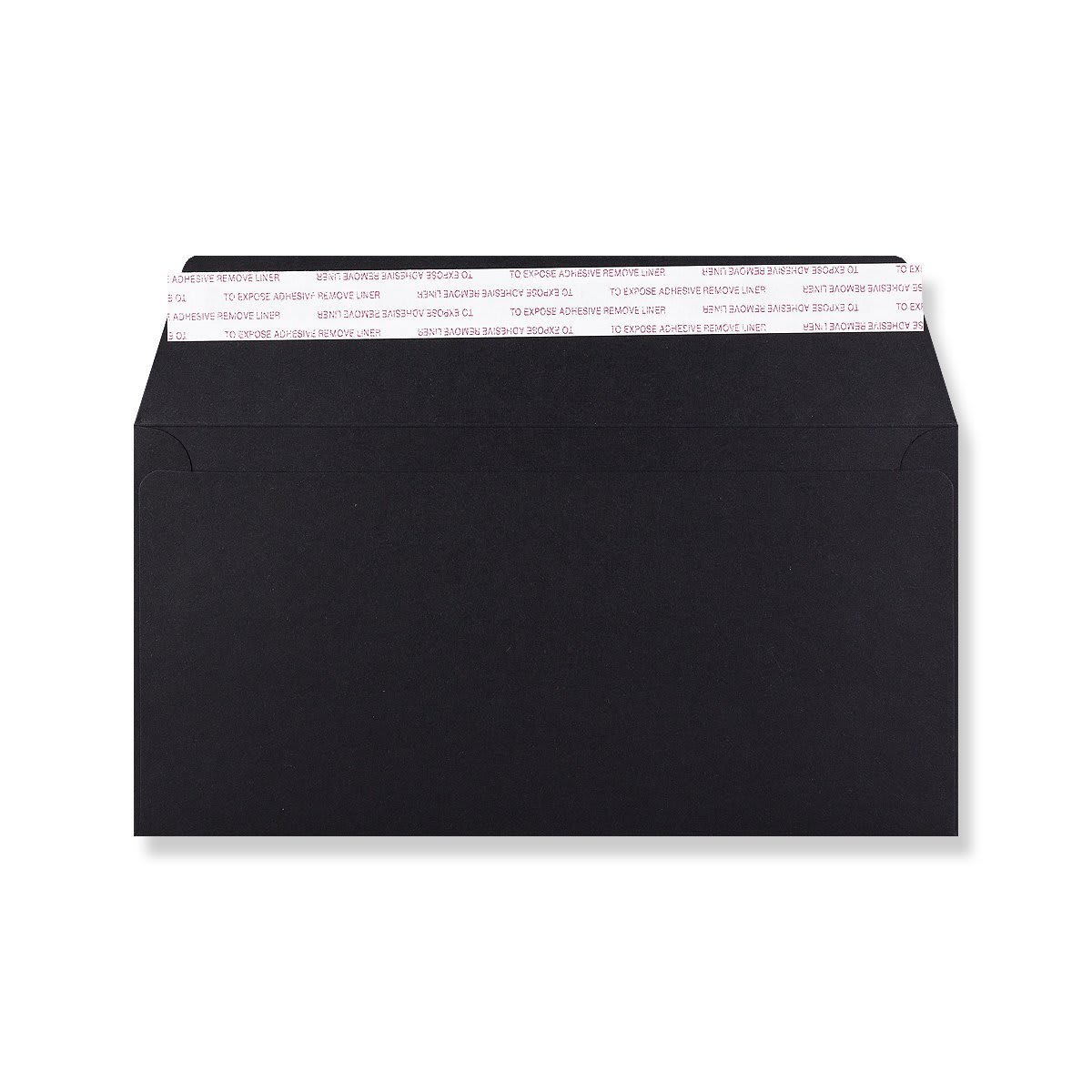 110x220mm DL Black Wallet Post Marque Lightweight 180gsm Peel & Seal Envelopes