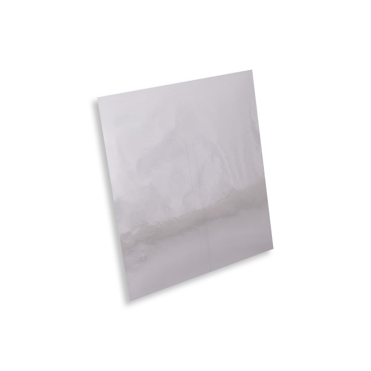 130x130mm Carré Argenté Finition Miroir Enveloppes Gommées 120g/m²