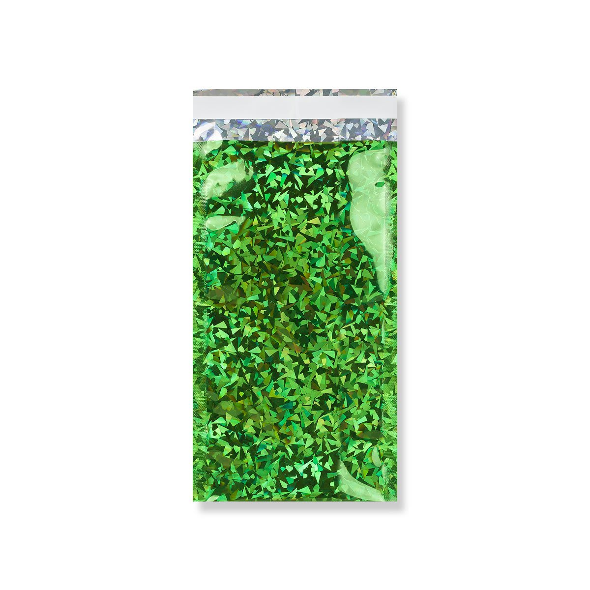 229mm x 114mm vert holographique Foil Bag Peel & Seal