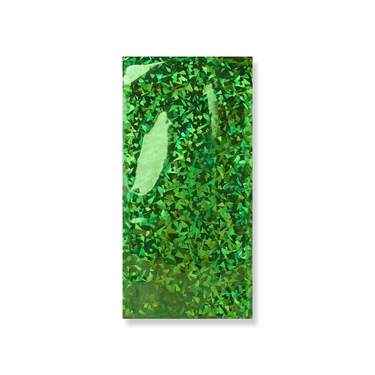229mm x 114mm vert holographique Foil Bag Peel & Seal