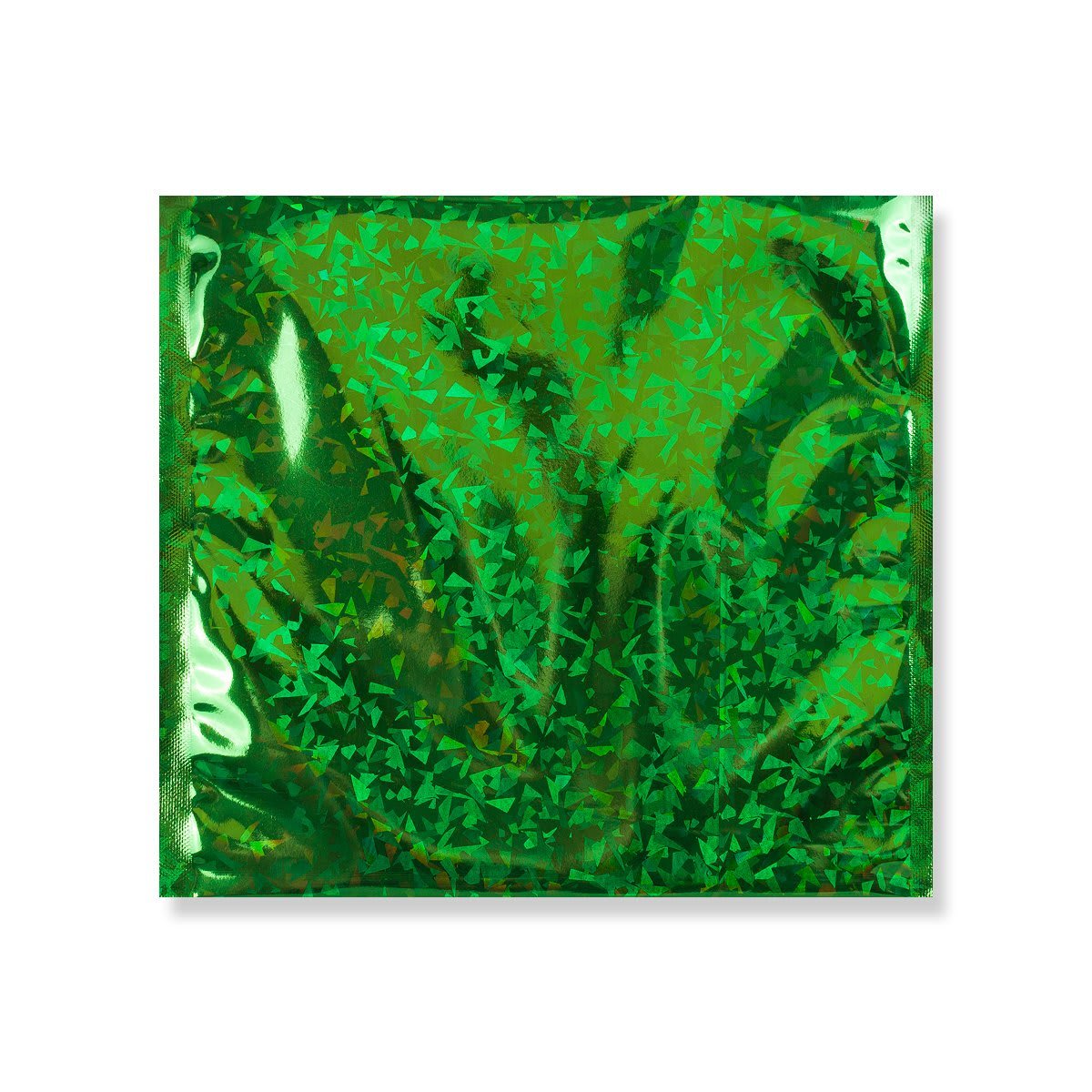220mm x 220mm vert holographique Sac en aluminium Peel & Seal