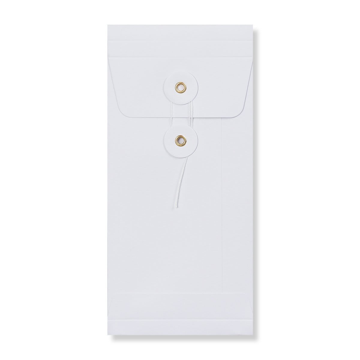 DL White String & Washer Gusset Envelopes 220x110x25mm