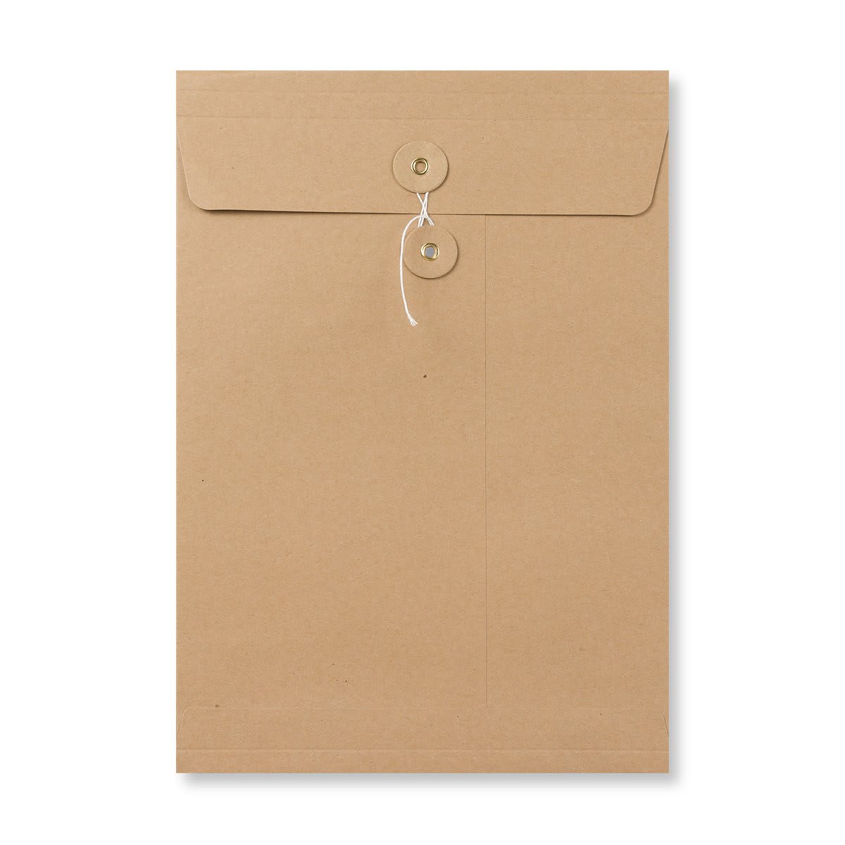 String & Washer 324x229x25 Gusset Manilla Envelopes 180gsm Full View Window