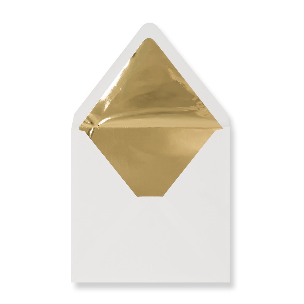 160x160 Ivory Gold Foil Lined Gummed Envelopes