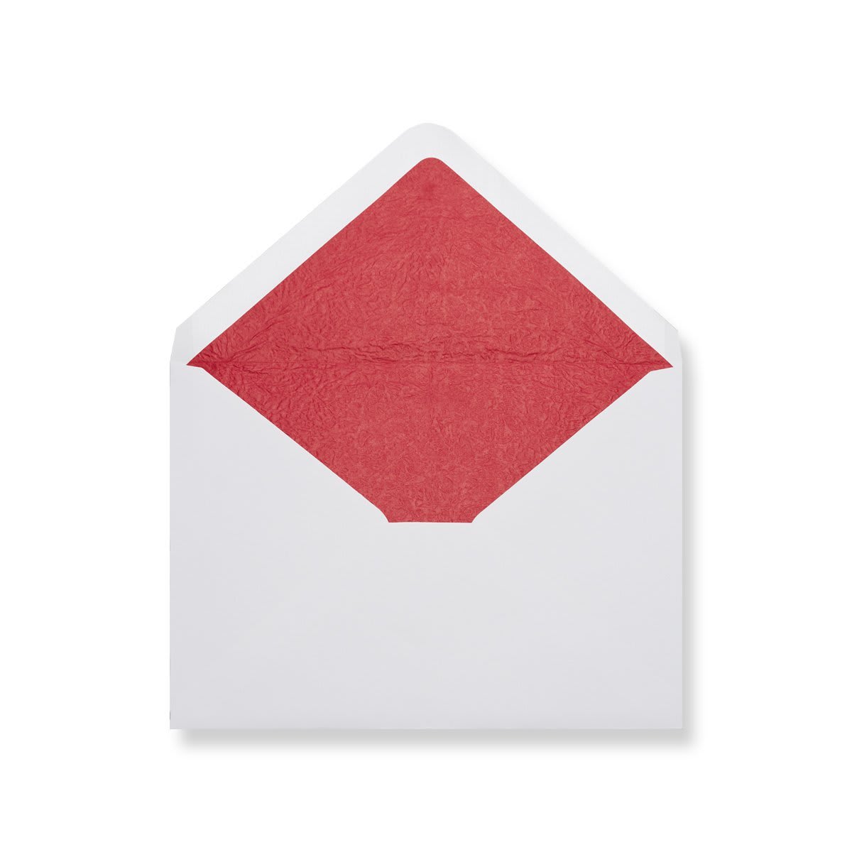 162x229 Wit Rood Gelinieerde Portemonnee Gegomd 120 g/m² Enveloppen
