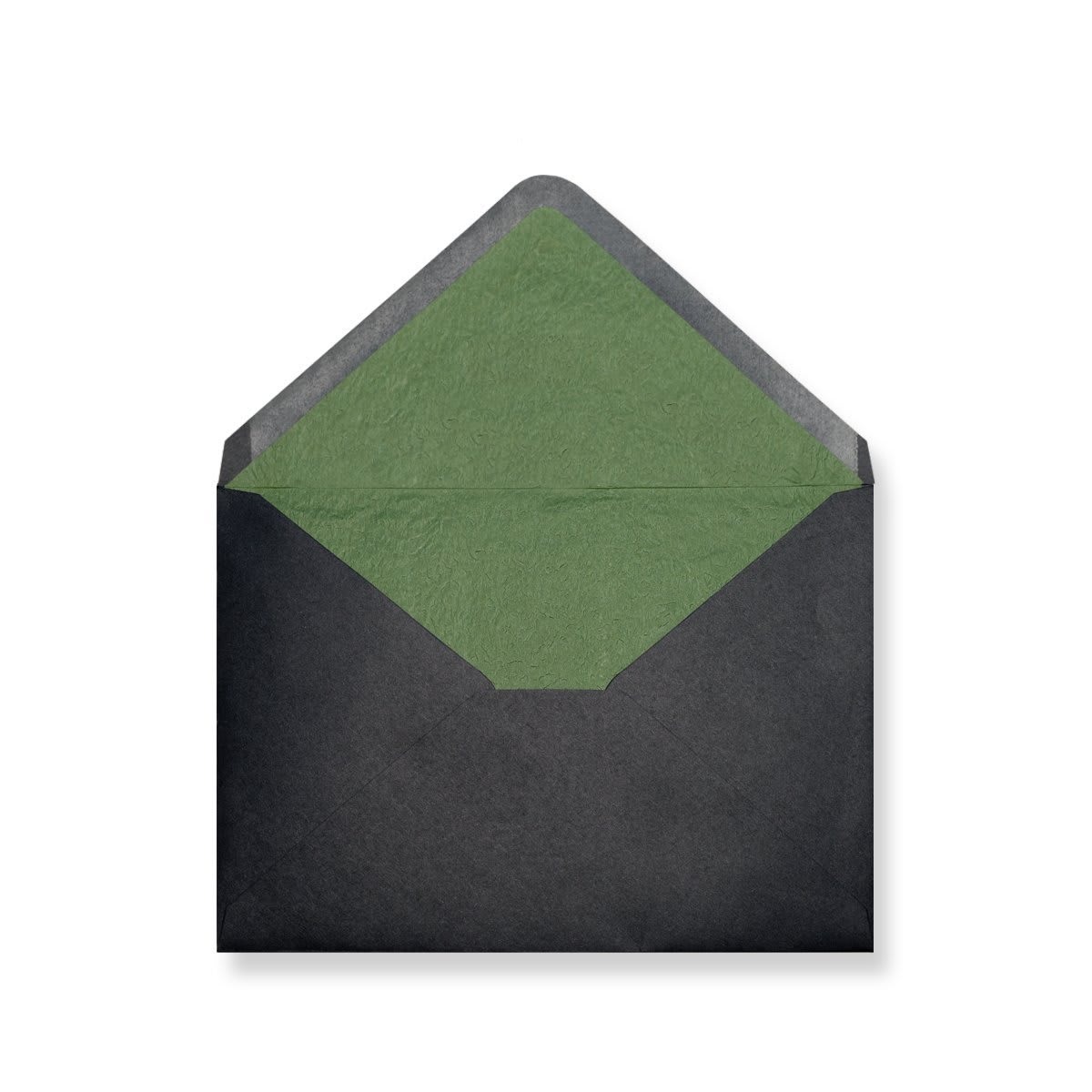114x162 C6 Portefeuille ligné noir vert enveloppes 120g/m²