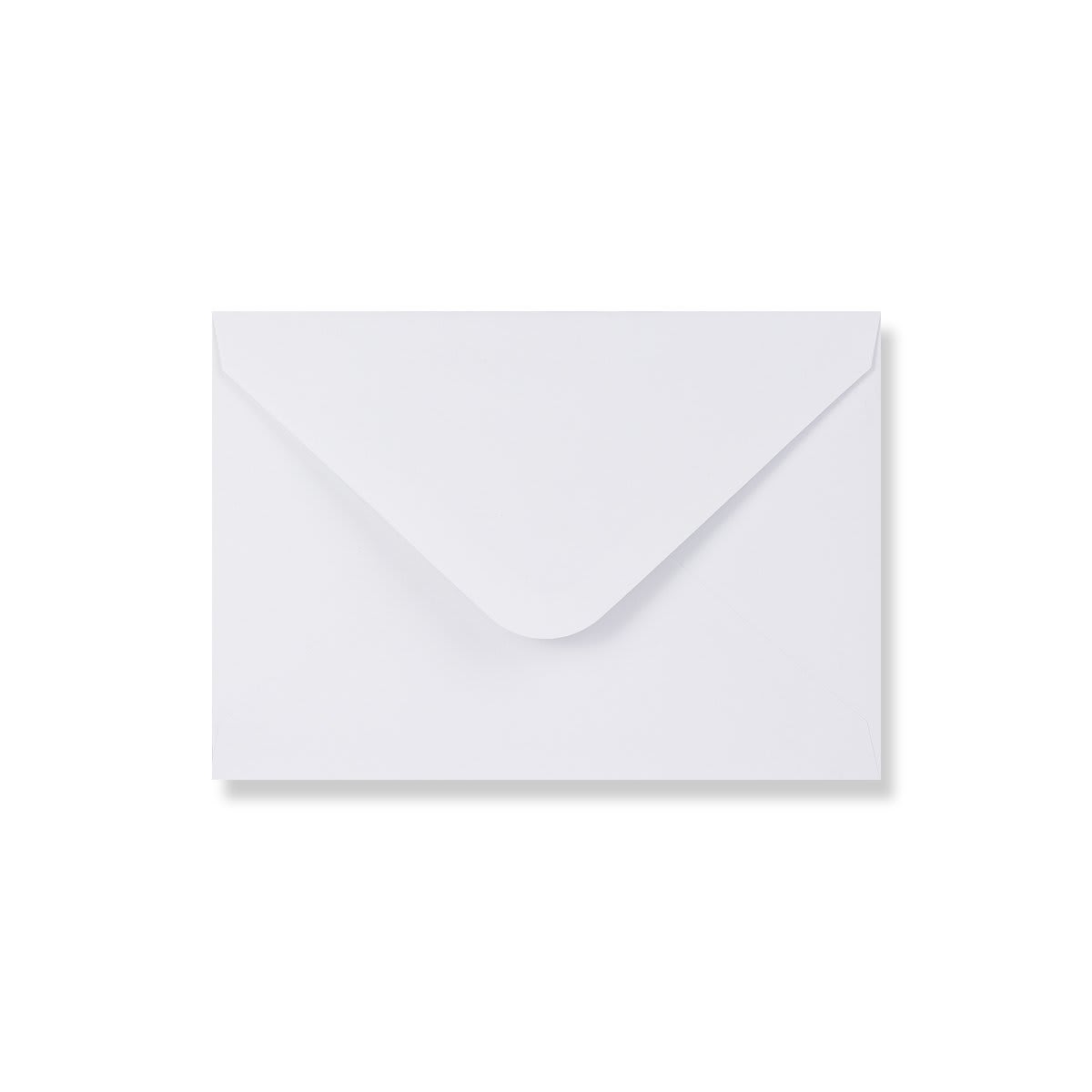 114x162 C6 White Green-lined Wallet Gummed 120gsm Envelopes