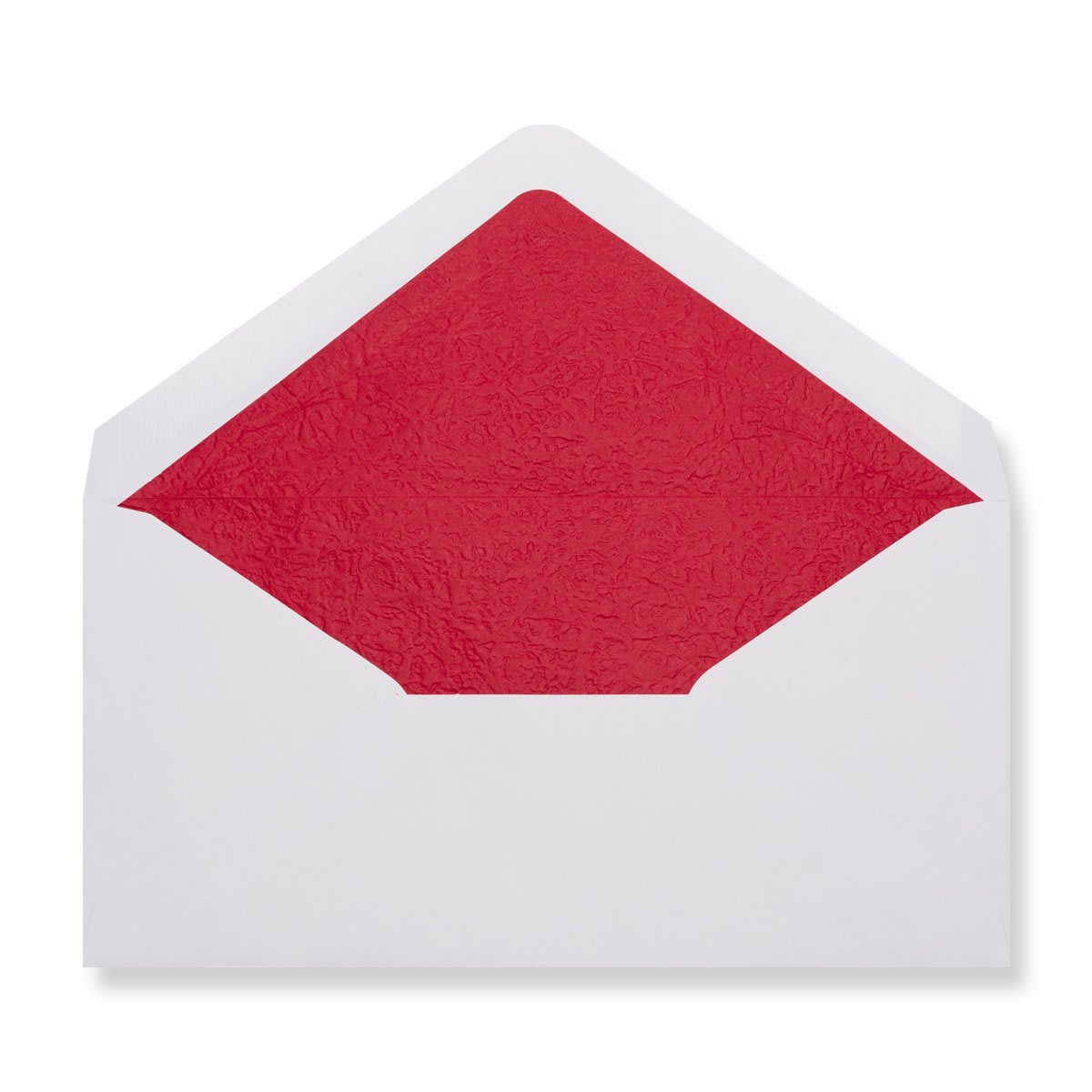110x220 DL Portefeuille blanc ligné rouge Enveloppes 120g/m²