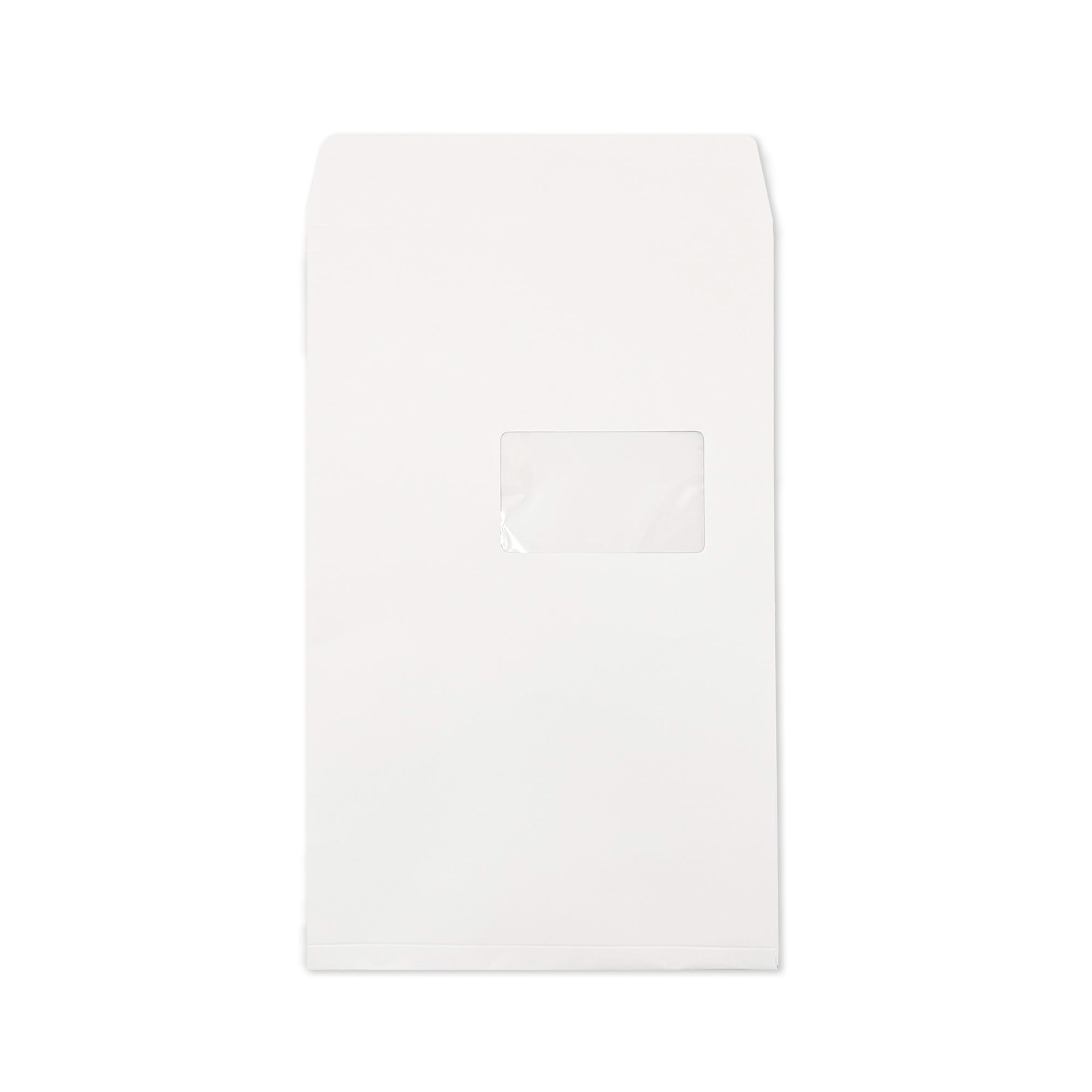C4 White Post Marque Gusset R/H Window Peel & Seal Envelopes 180gsm (324x229x25mm)