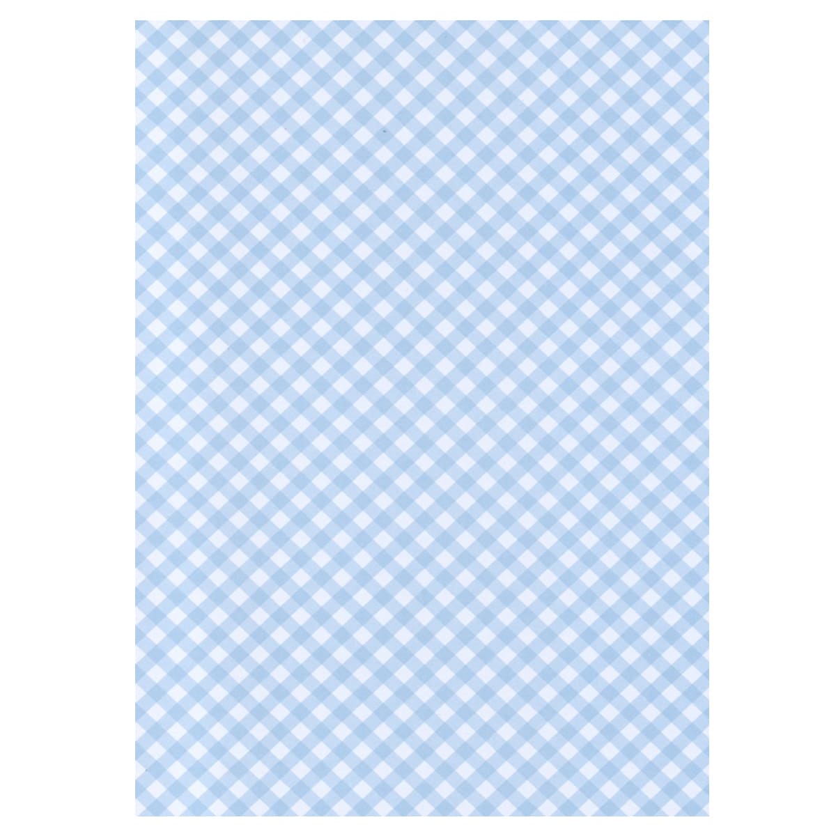 A4 BABY BLUE BRILLIANCY CHECK GINGHAM CARD 300 GSM