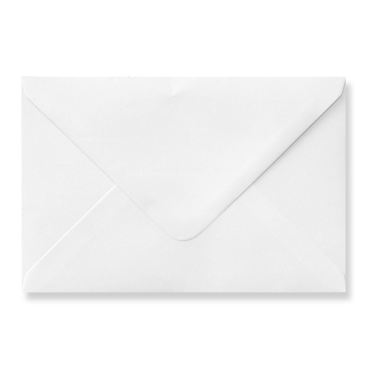 5.24 x 7.76 " White Wallet Gummed Plain 80lb Wove Envelopes