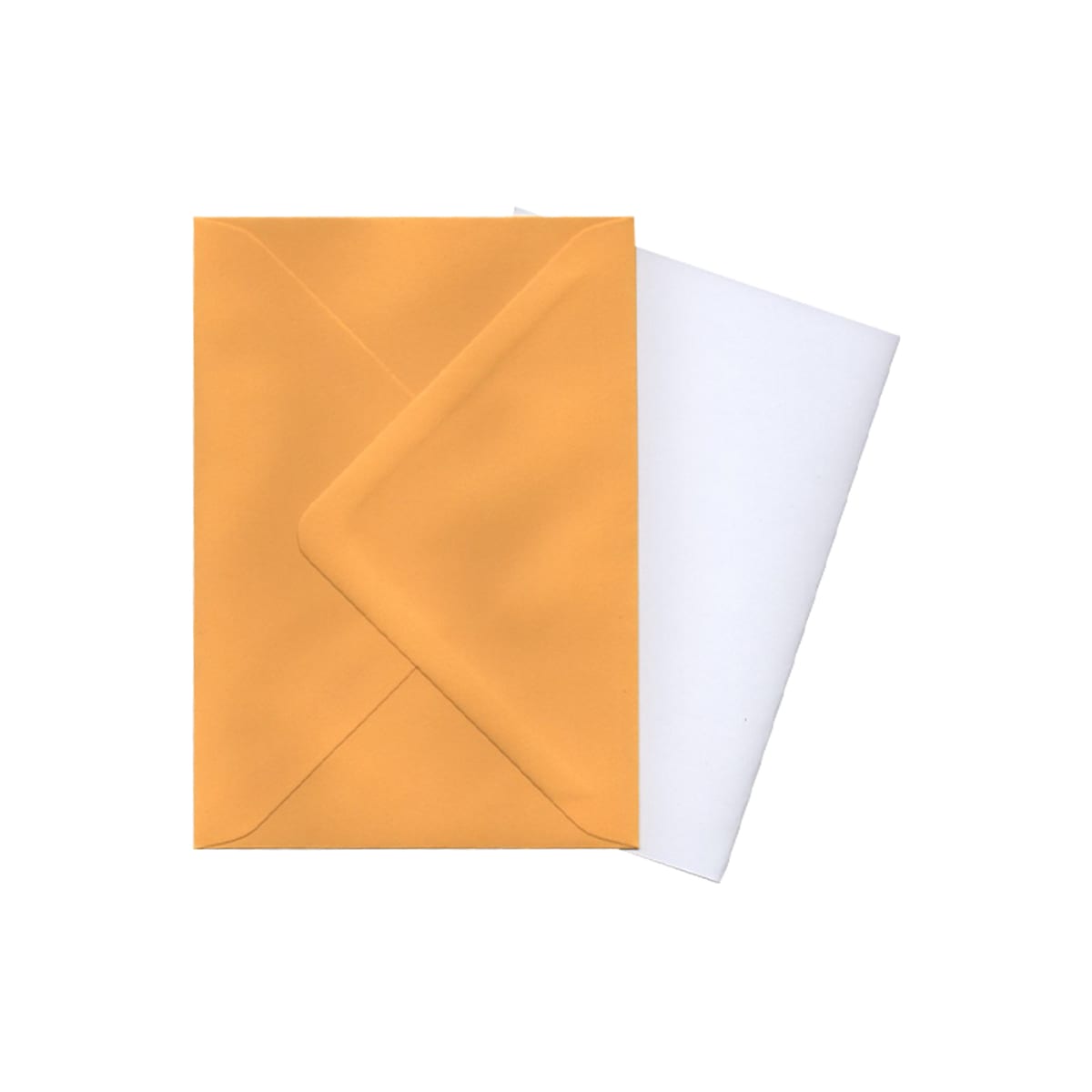 A6 White Card Blanks & Yellow Envelopes (Pack of 10)