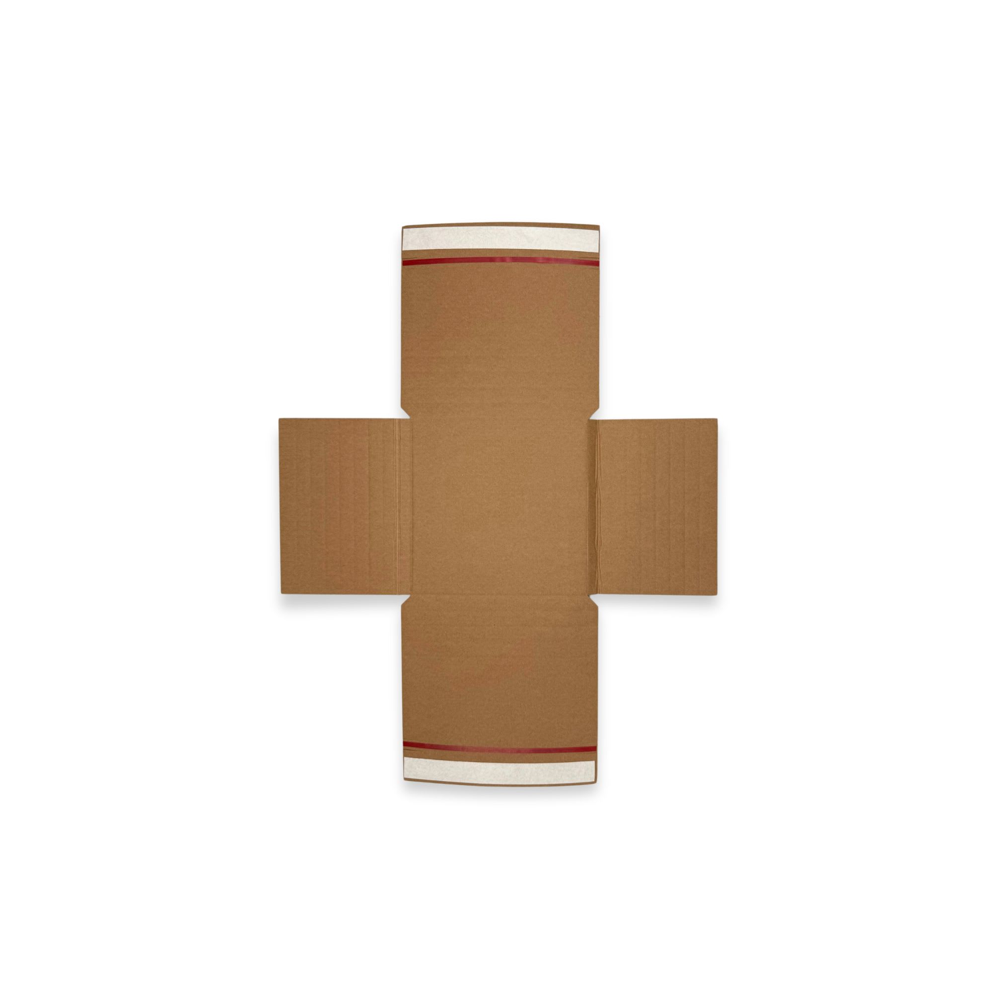 White Cross Mailer Packing Boxes — White — 500gsm — 155 × 155 mm