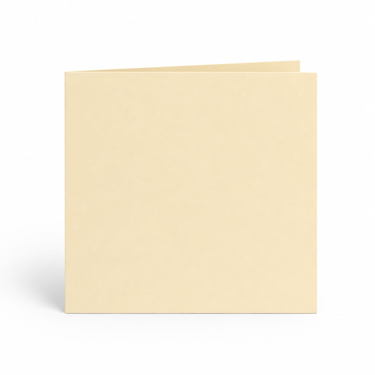 150mm Square Cream Single Folded Cardstock 300gsm