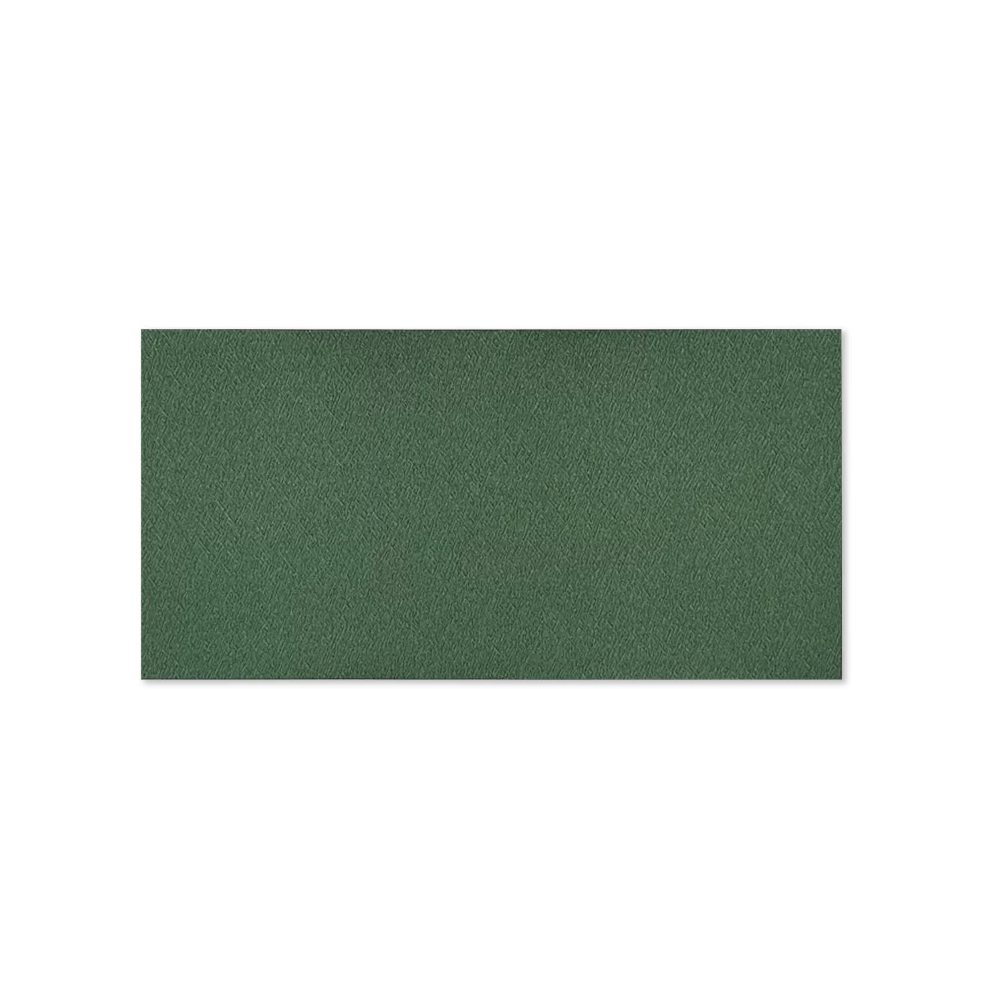 110x220 Forest Green Textured Silk 120gsm Peel & Seal Envelopes