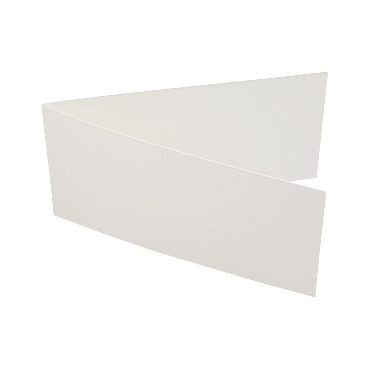 DL White Fine Linen Single Fold Card Blanks 300gsm (Landscape)